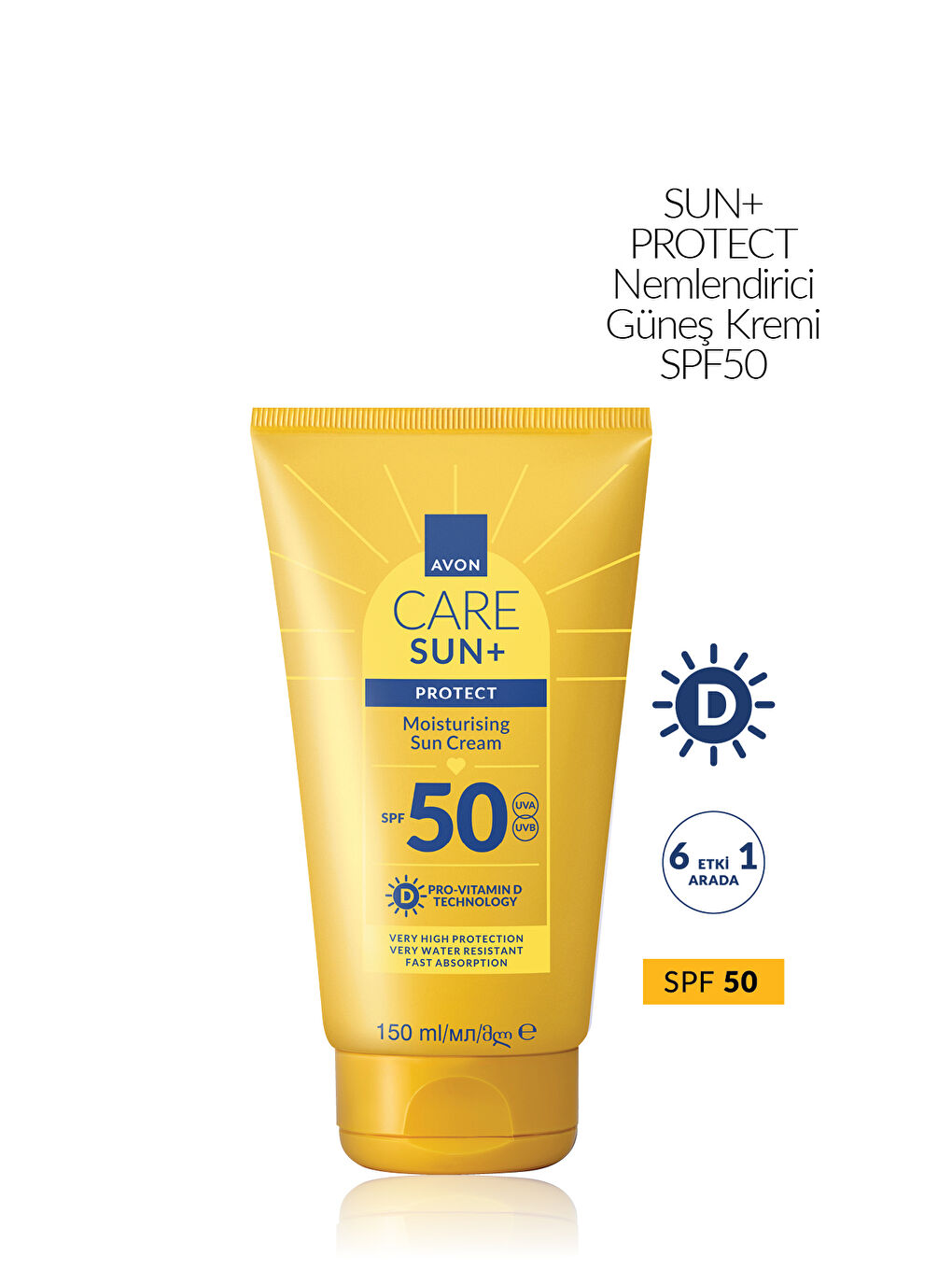 Care SUN+PROTECT Nemlendirici Güneş Kremi SPF50 150 Ml. İkili Paket-1