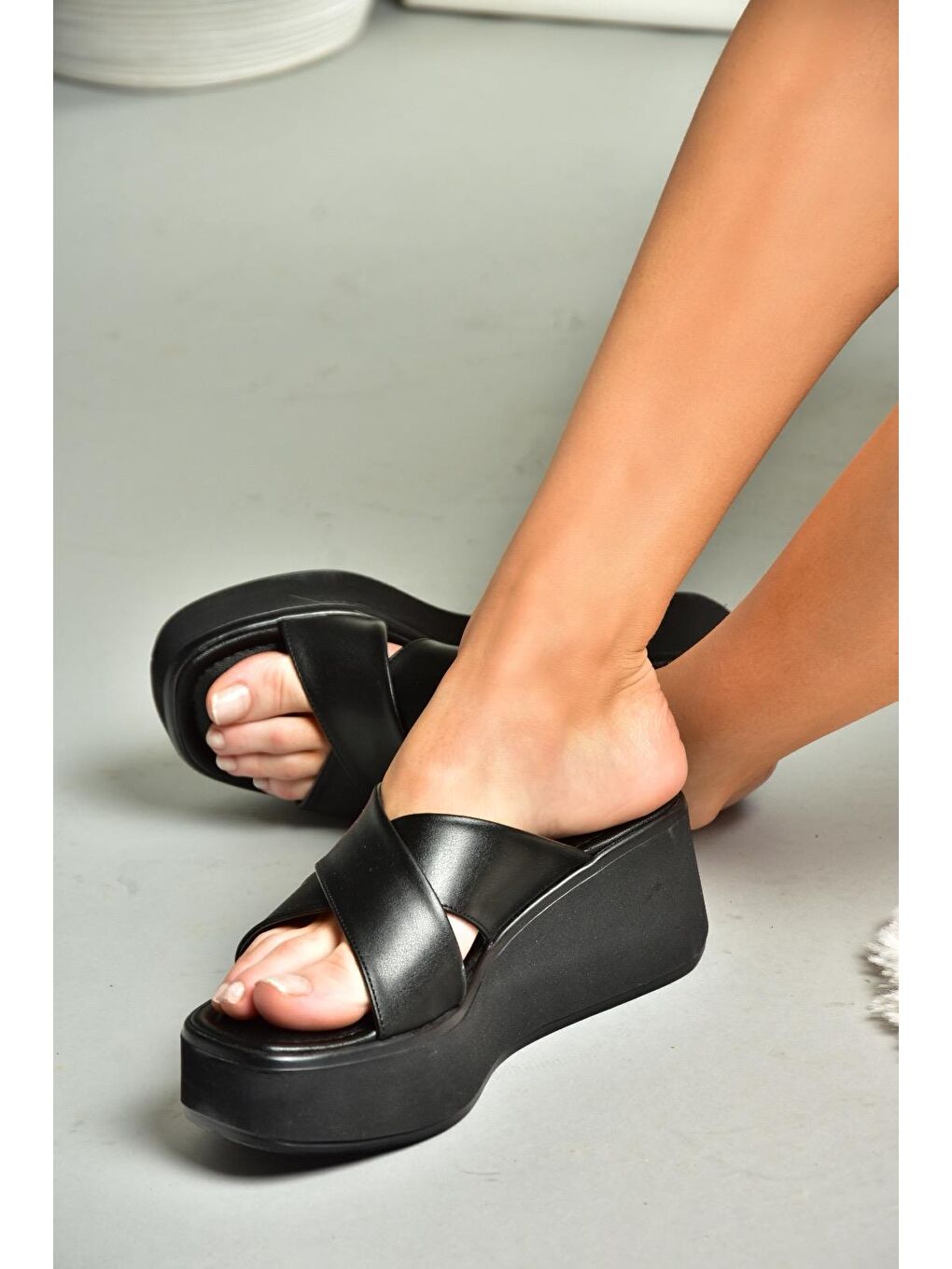 S5900506 Siyah Kadın Terlik