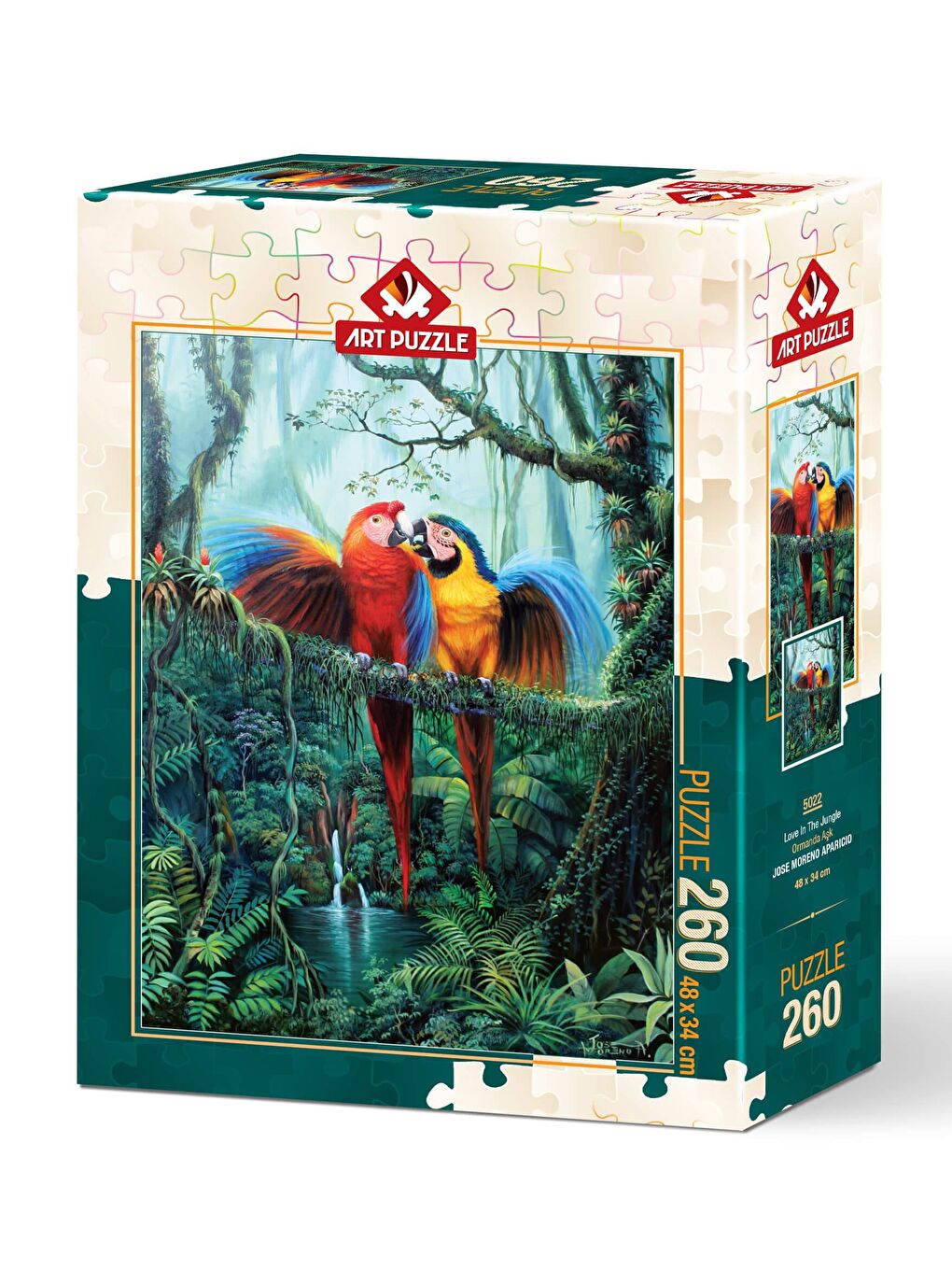 Art Puzzle Karışık 260 Parça Puzzle Ormanda Aşk - 1