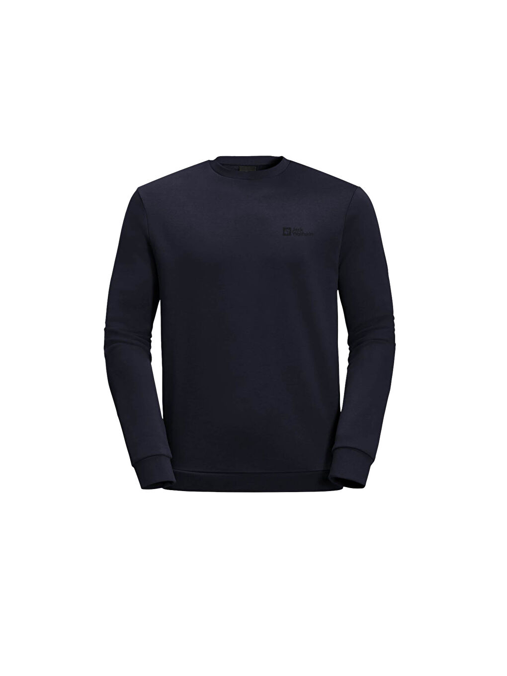 Lacivert Bisiklet Yaka Basic Uzun Kollu Erkek Sweatshirt-1