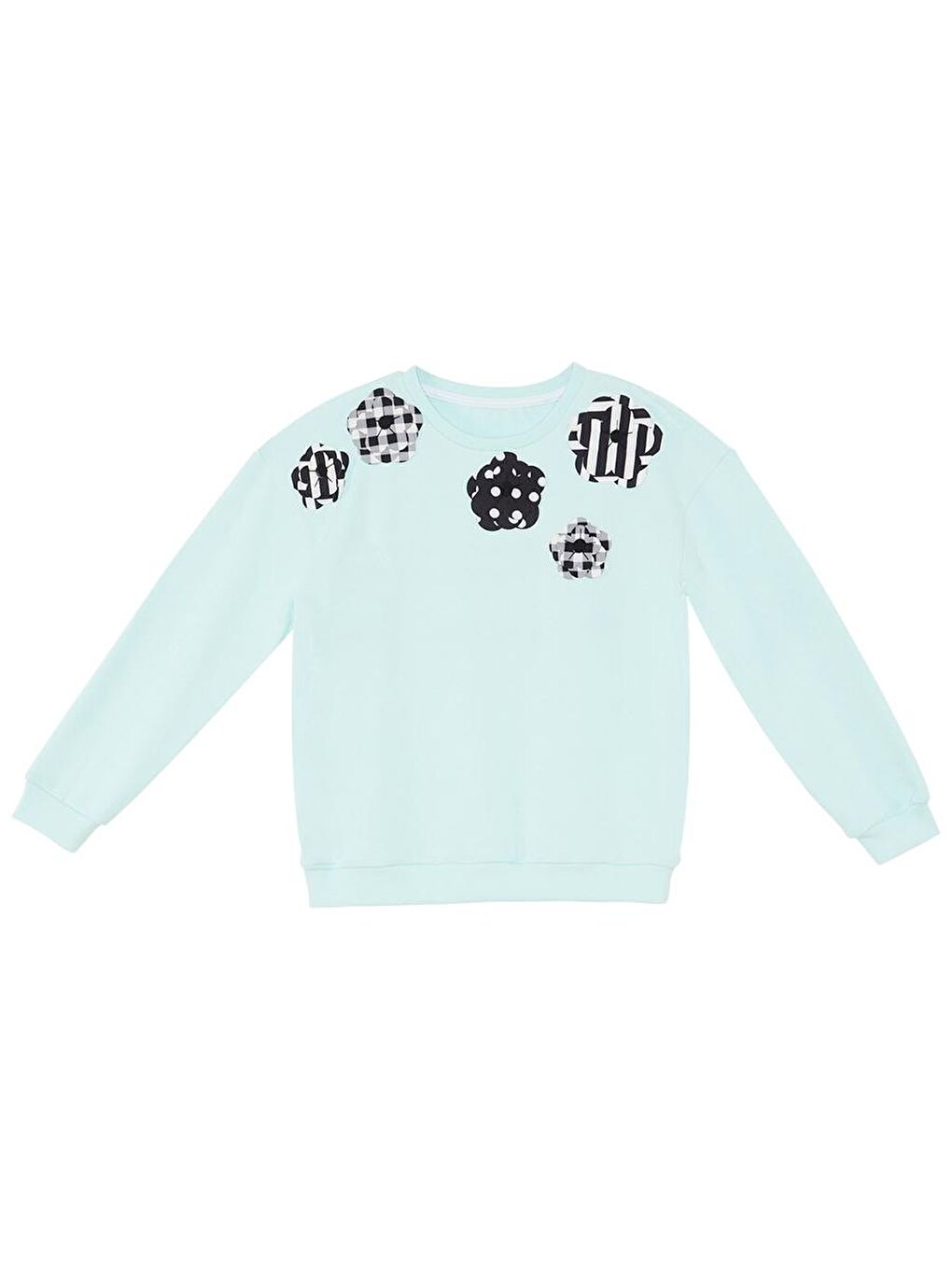 MSHB&G Mavi Çiçekler Kız Çocuk Mint Sweatshirt - 2