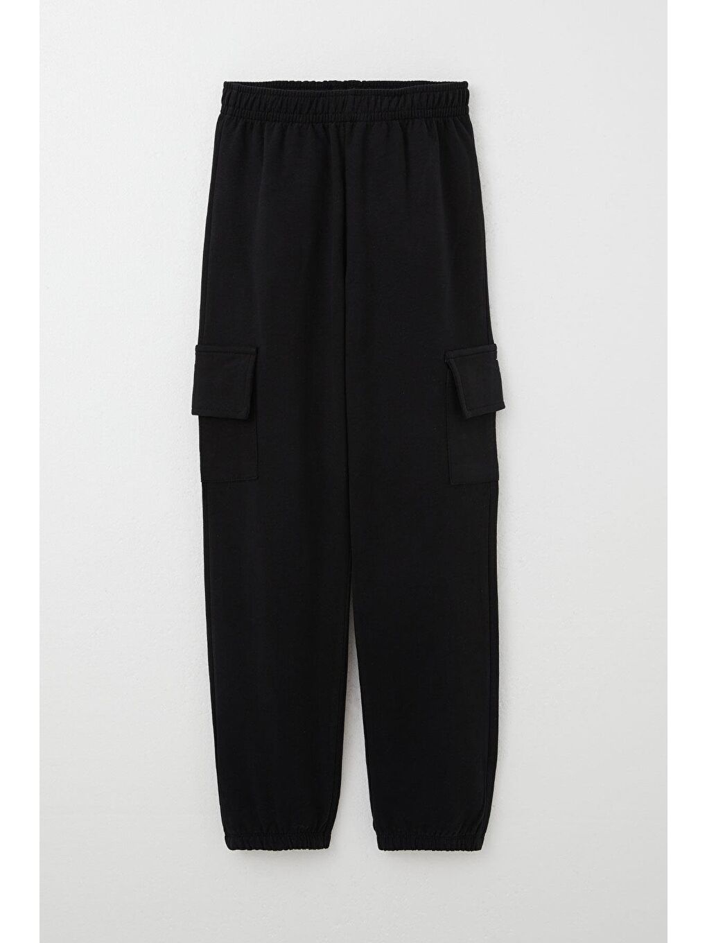 Erkek Çocuk Alt Kargo Cepli Beli Paçası Lastikli Siyah (5-6 Yaş)