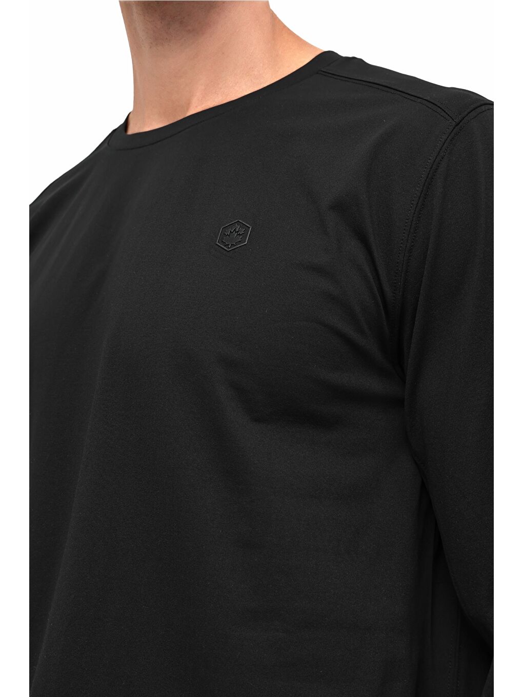 MB FACTS 14LJK-12829 5PR Siyah Erkek Uzun Kol Tişört-3