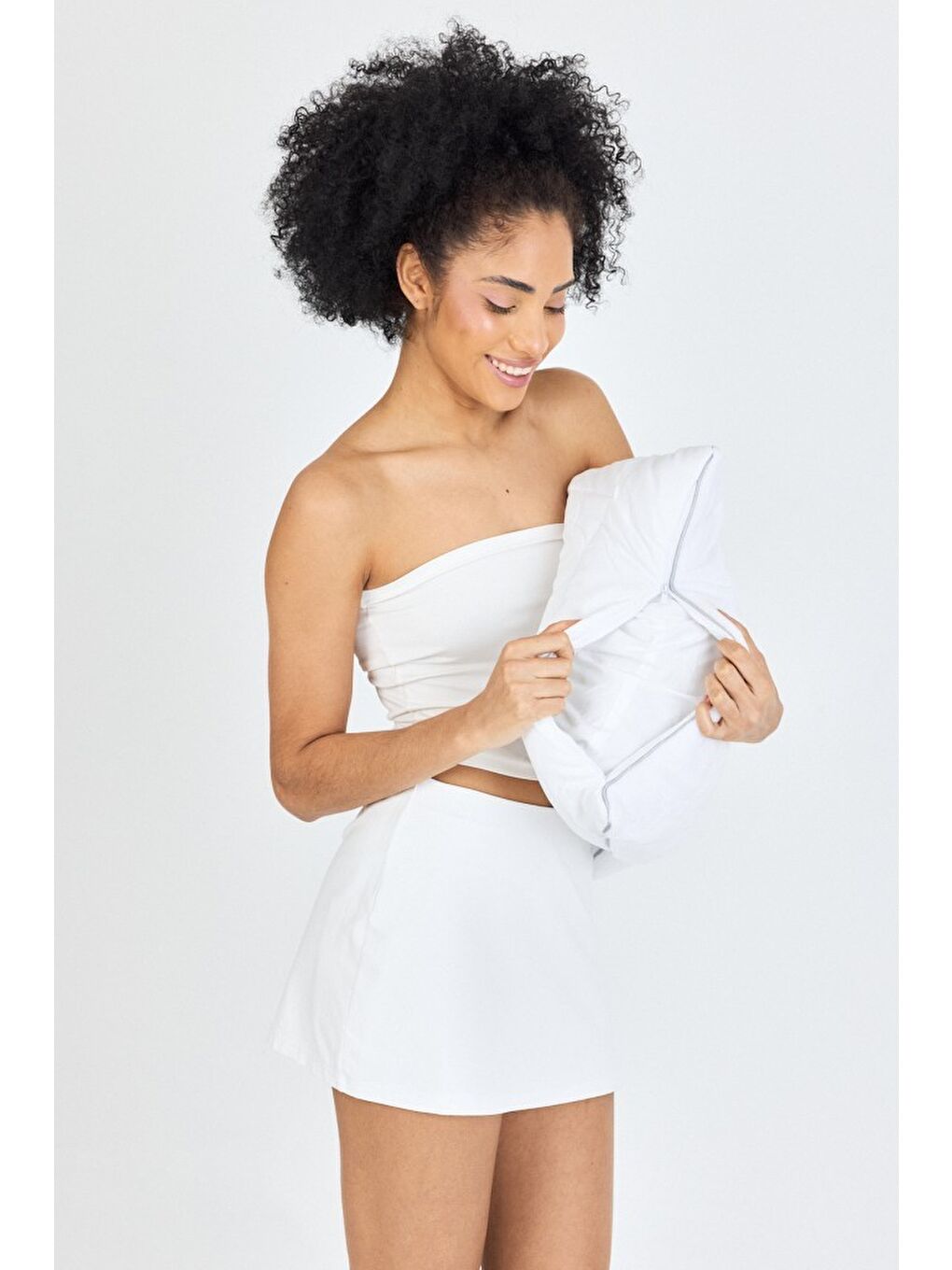 Beyaz Klimalı 4 Mevsim Yastık Çift Taraflı 50x70-4