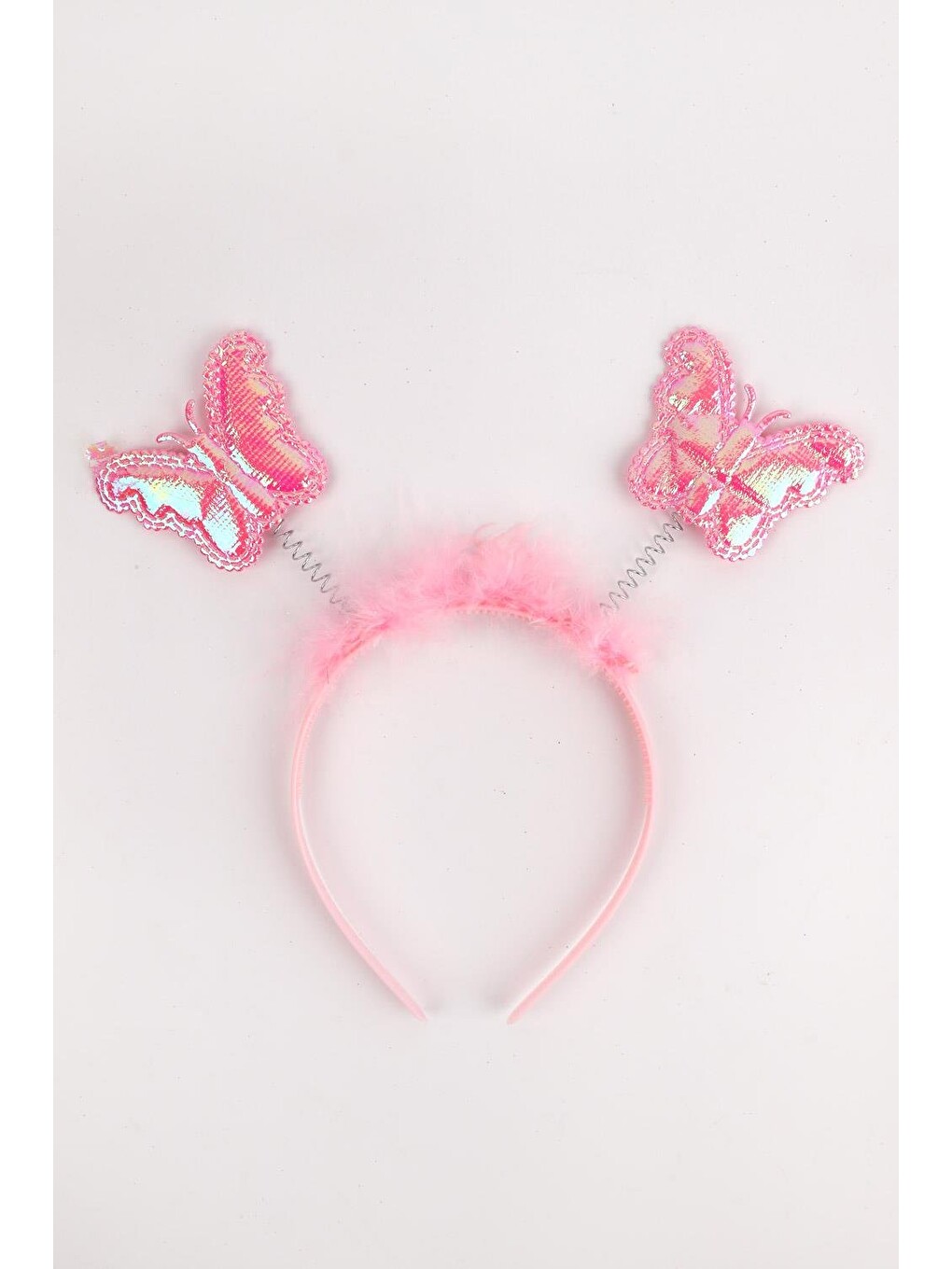 Pembe  Kelebek Kanat Asa Taç 3'Lü Set-2