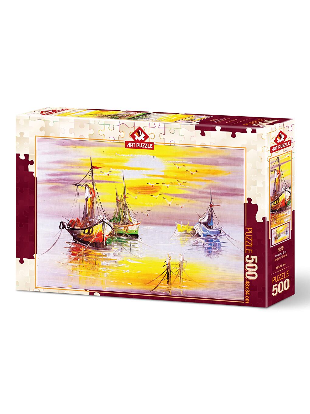 Art Puzzle Karışık 500 Parça Puzzle Akşam Güneşi - 1