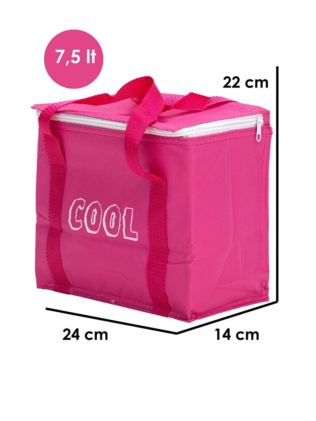 Ecrou Pembe Soğutucu Çanta 25x15x23 Pembe - 1