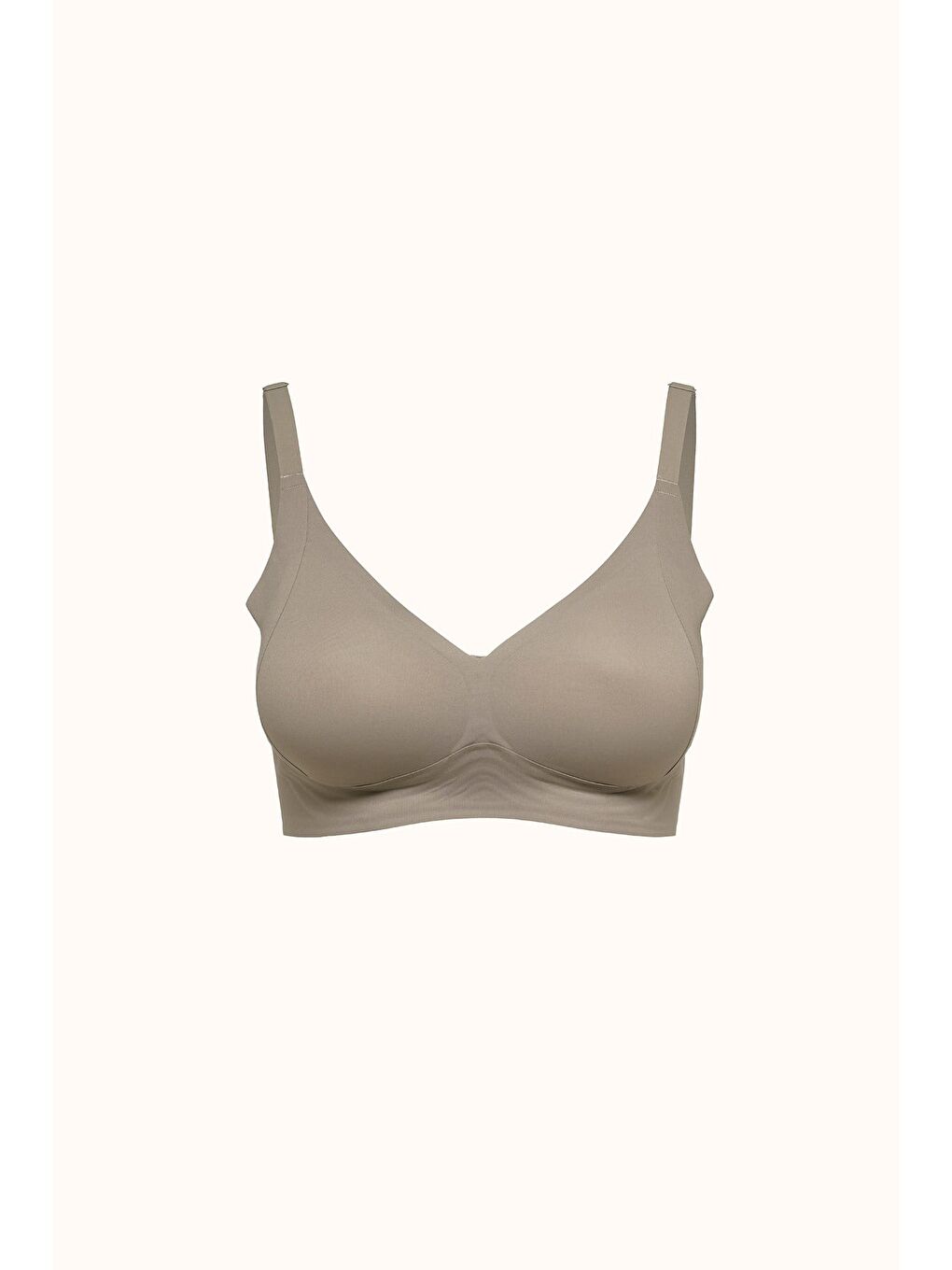 Bej Balensiz Dikişsiz Lazer Kesim Pedli Sütyen Cc416 Taş