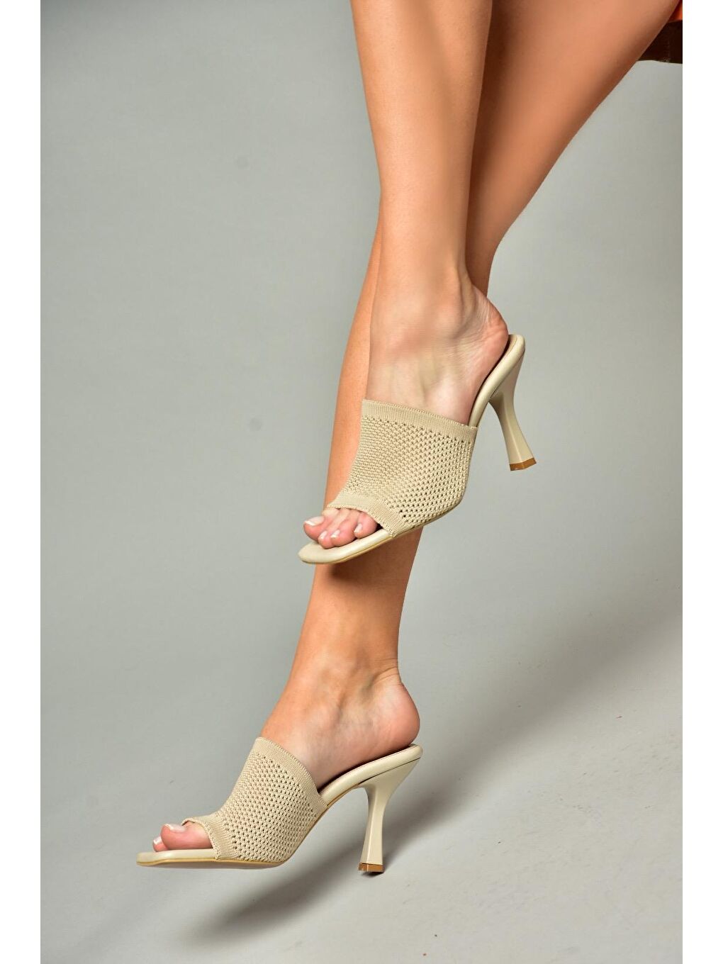 Bej P5900333 Ten Kadın Terlik-1