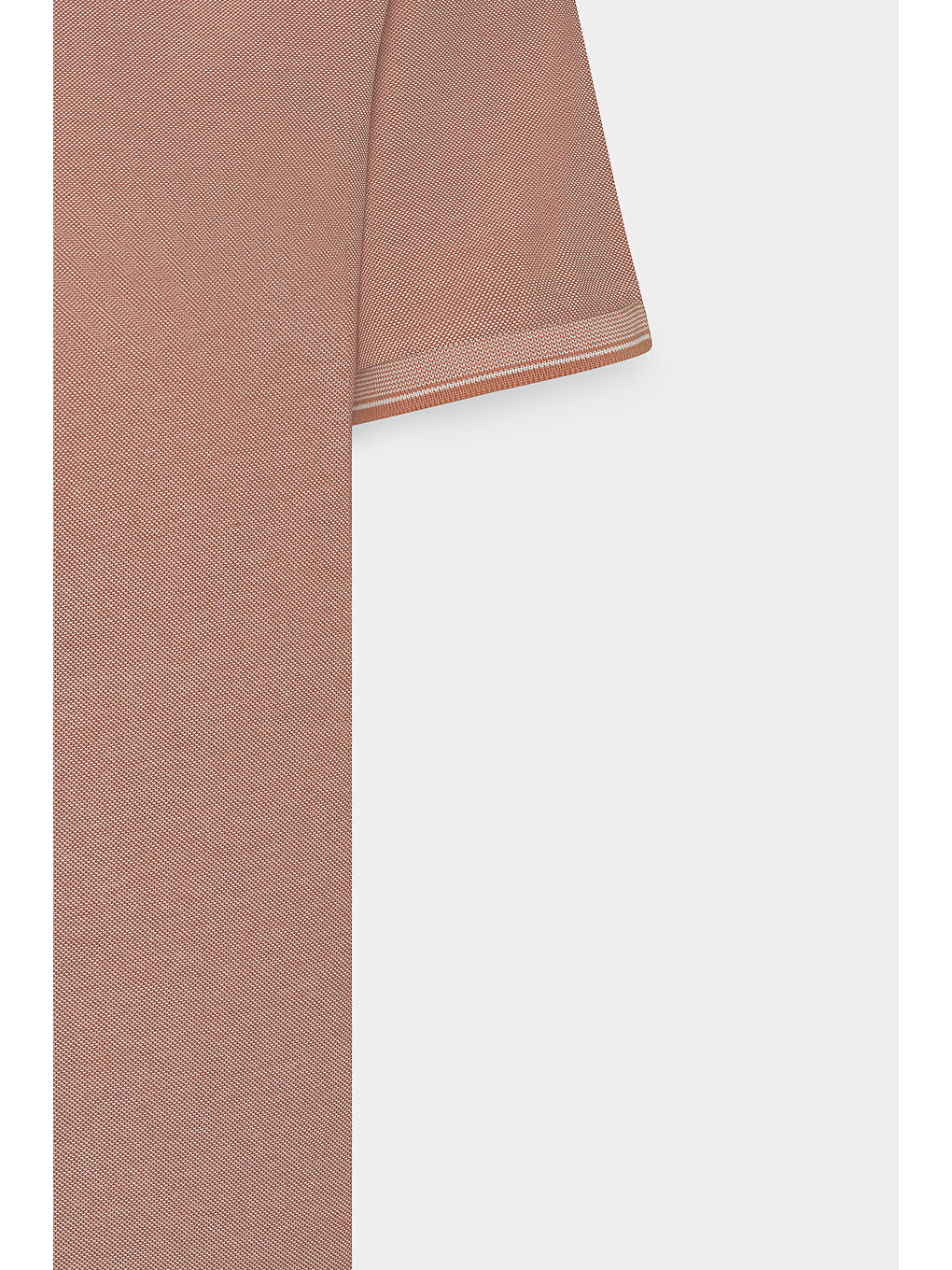 Kahverengi Erkek Kiremit-Bej Slim Fit Dar Kesim Kıvrılmaz Polo Yaka Kısa Kollu Tişört-11