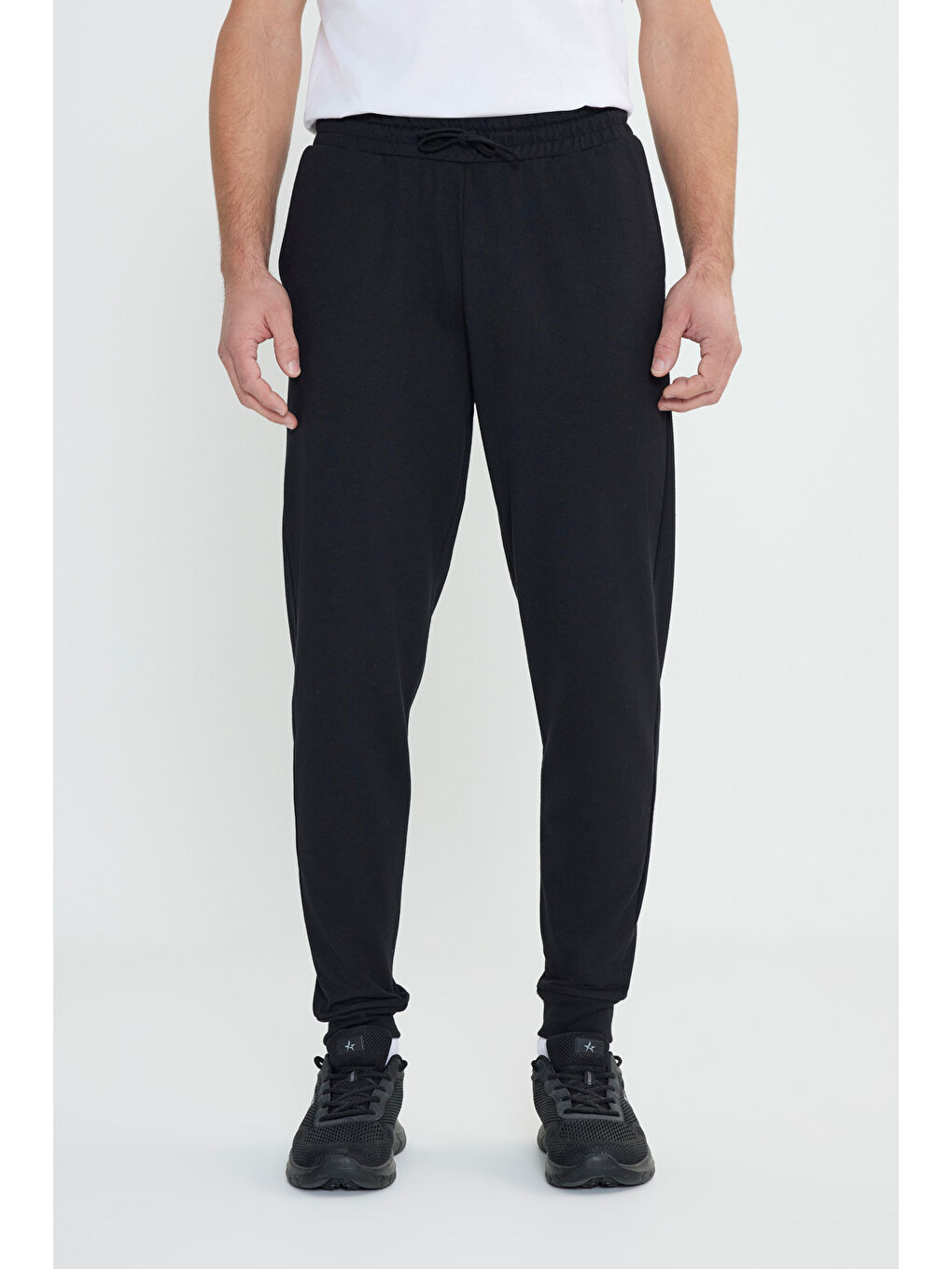 AC&Co / Altınyıldız Classics Erkek Siyah-Lacivert-Gri 3'lü Paket 2 Iplik Pamuklu Jogger Cepli Rahat Standart Fit Eşofman Altı - 5