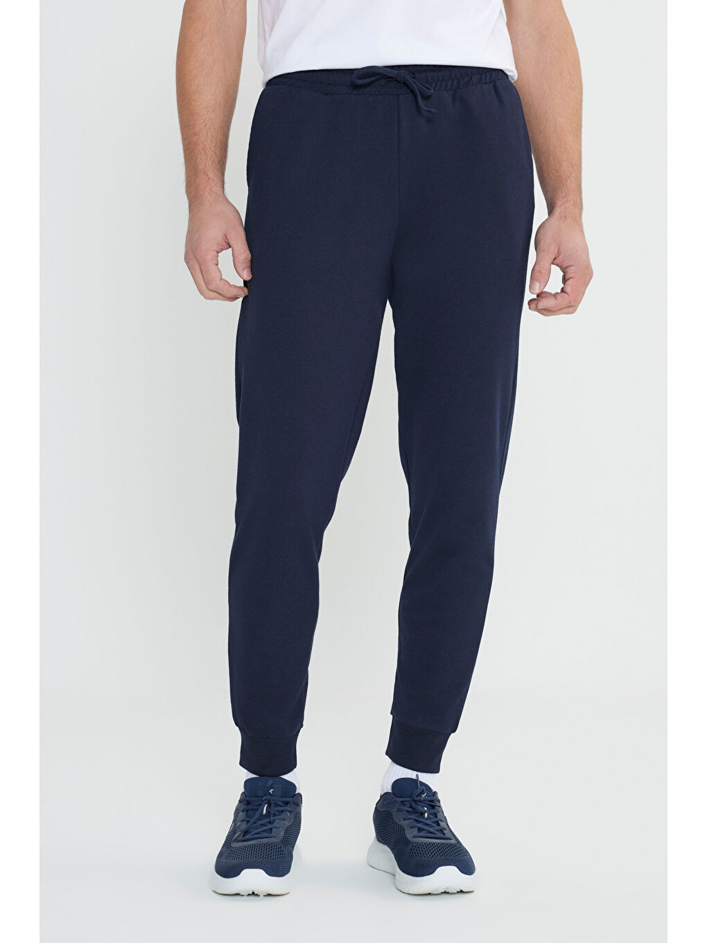 AC&Co / Altınyıldız Classics Erkek Siyah-Lacivert-Gri 3'lü Paket 2 Iplik Pamuklu Jogger Cepli Rahat Standart Fit Eşofman Altı - 6