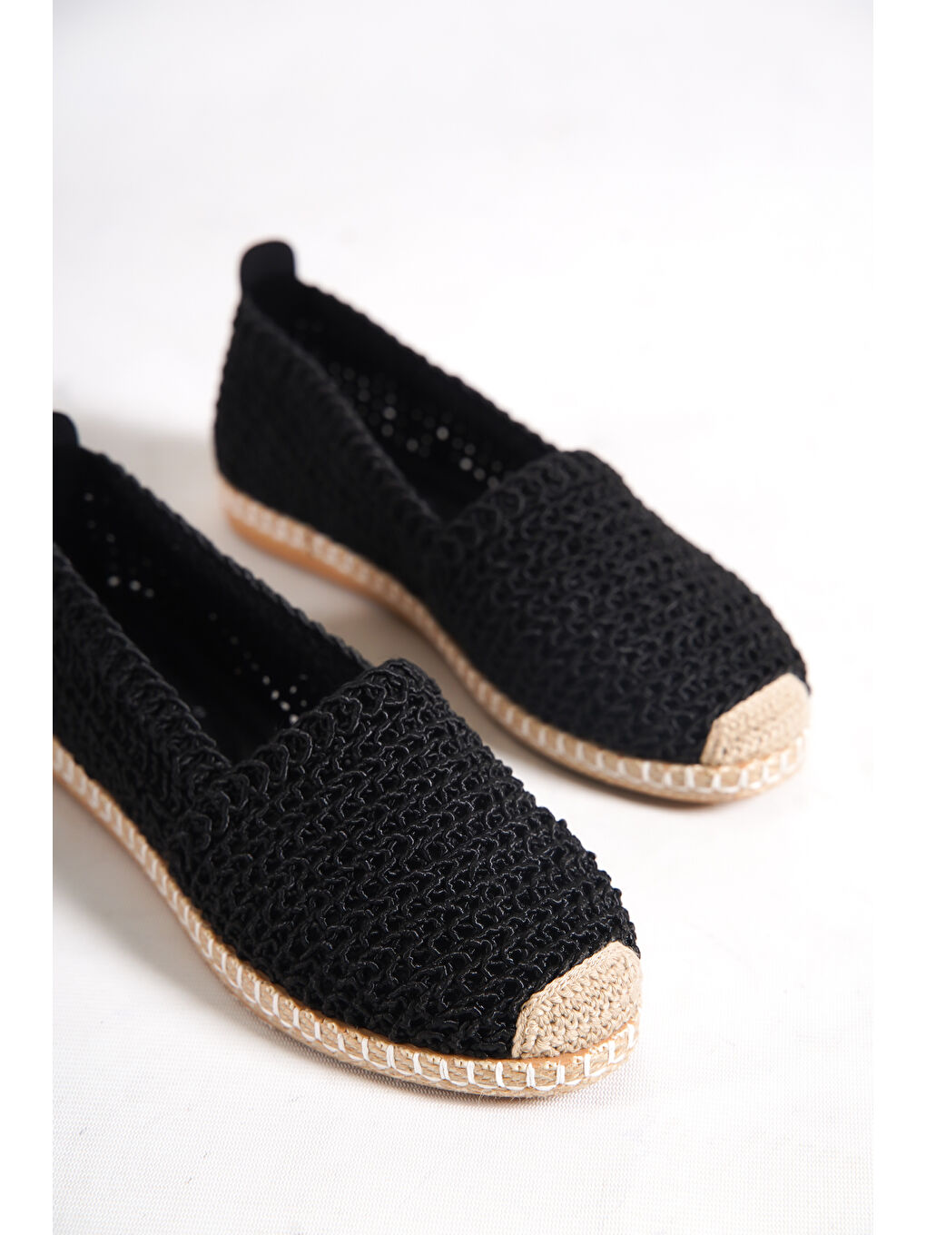 Capone Outfitters Siyah Örme Triko Kadın Espadril - 3