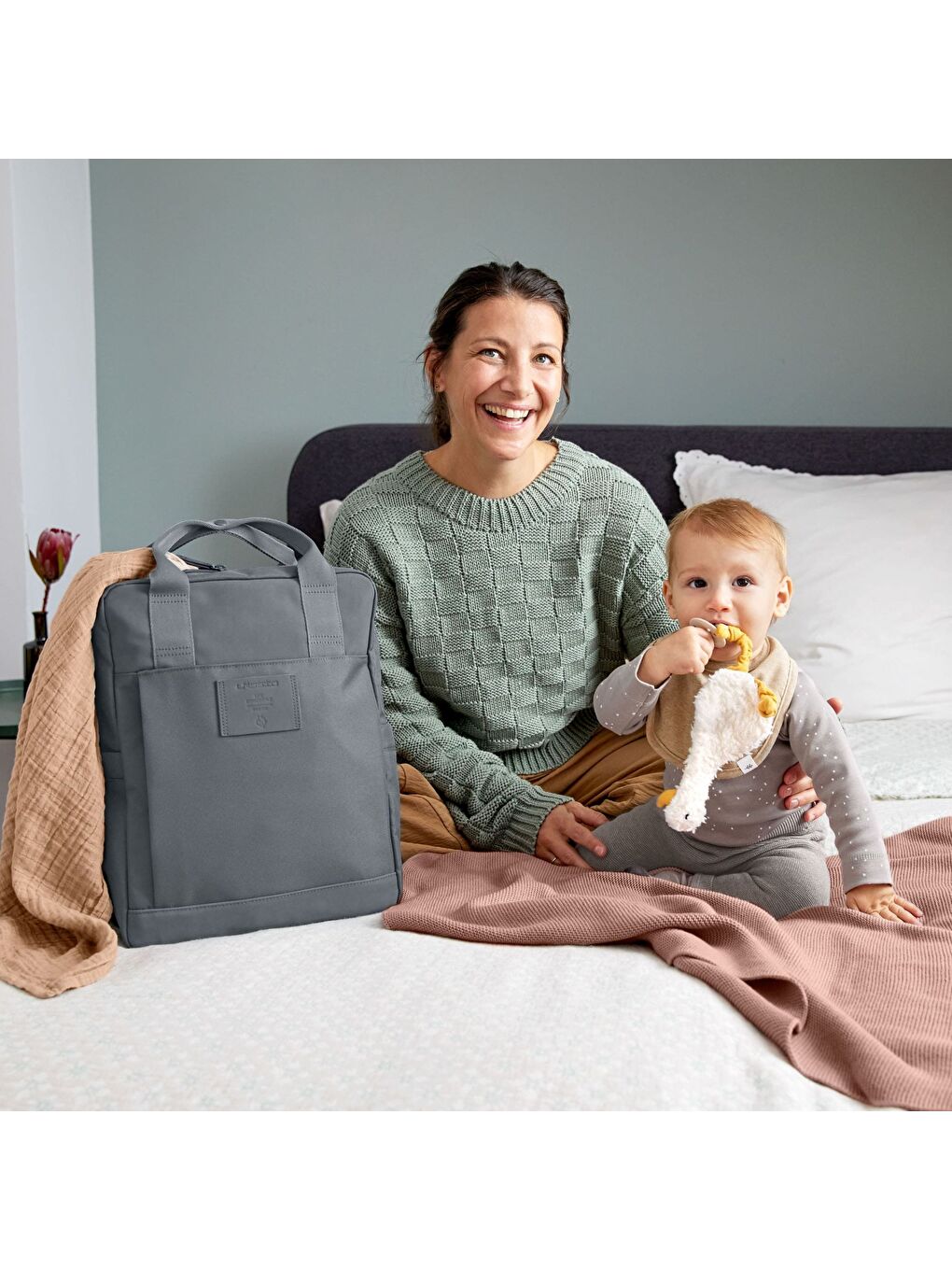 Vividal Bebek Bakım Sırt Çantası Anthracite-7