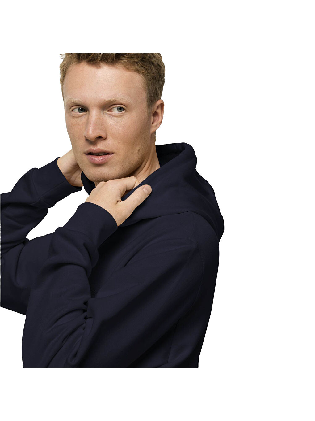 Lacivert Bisiklet Yaka Basic Uzun Kollu Erkek Sweatshirt-2