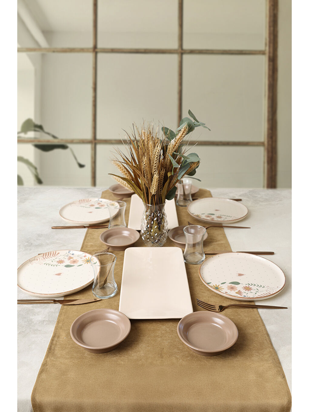 Karışık Soft Bloom Kahvaltı Takımı 12 Parça 4 Kişilik-2