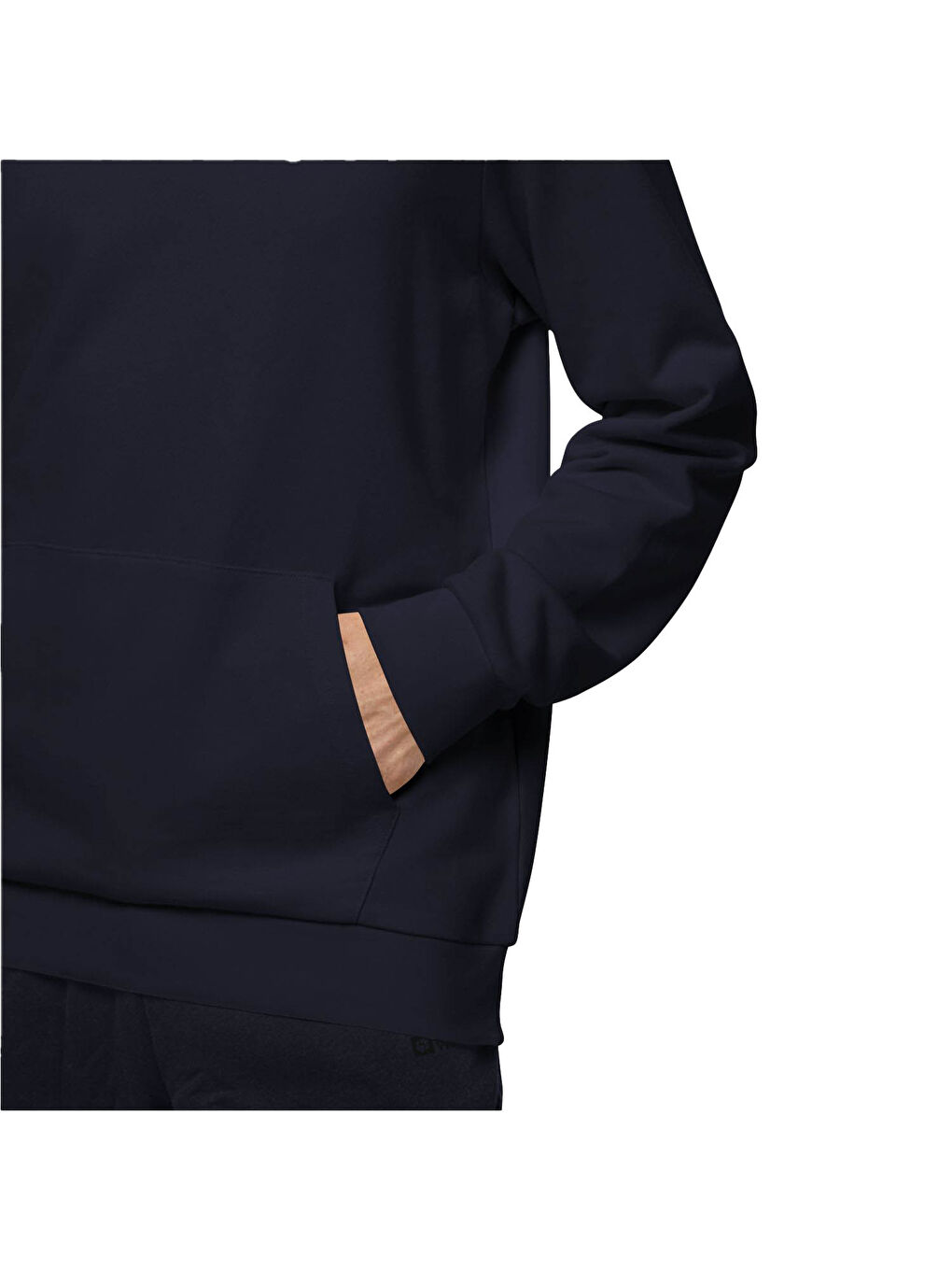 Lacivert Bisiklet Yaka Basic Uzun Kollu Erkek Sweatshirt-3