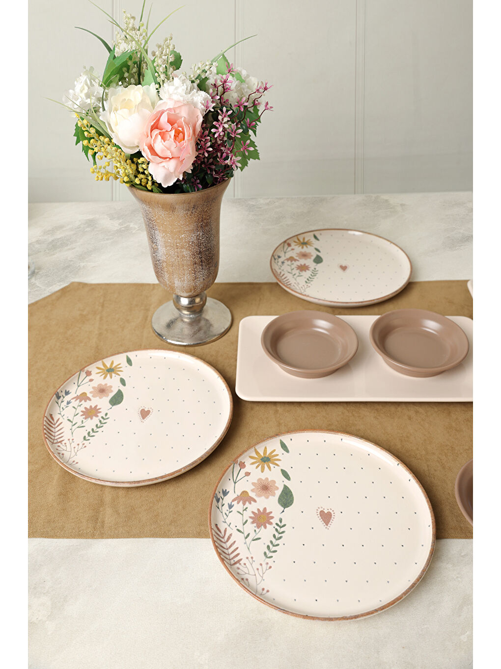 Karışık Soft Bloom Kahvaltı Takımı 12 Parça 4 Kişilik-6