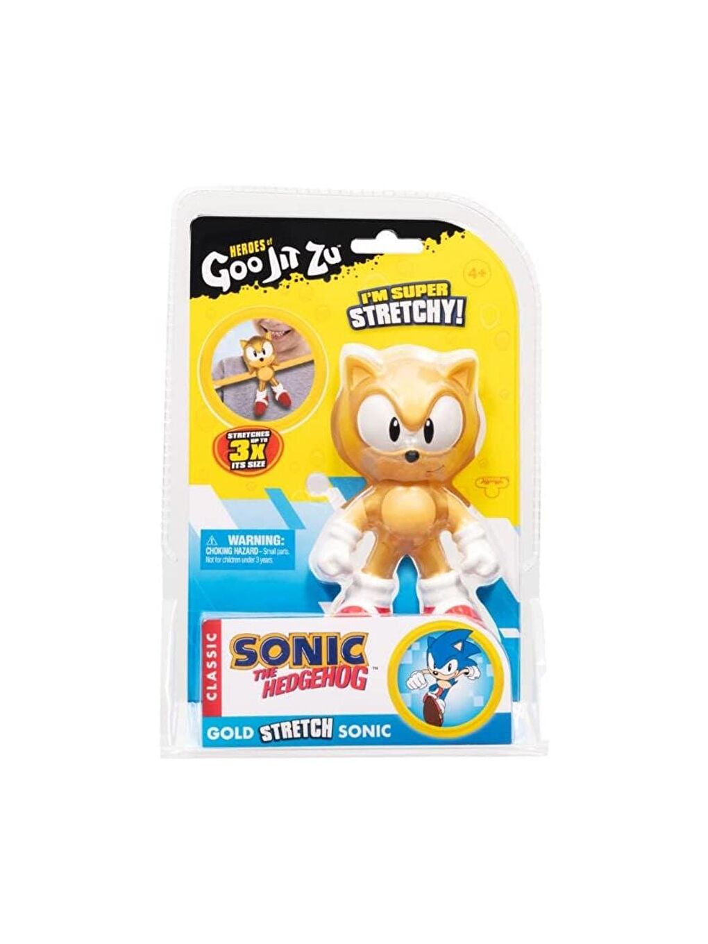 Goojitzu Gold Sonic The Hedgehog Strecth Figür 42644 - 1