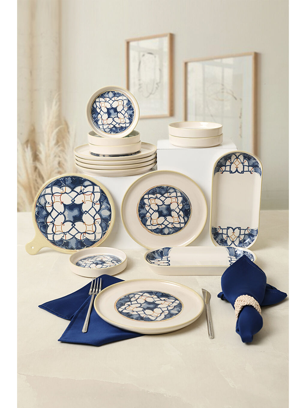 Karışık Wave Flow Kahvaltı Takımı 15 Parça 6 Kişilik-3