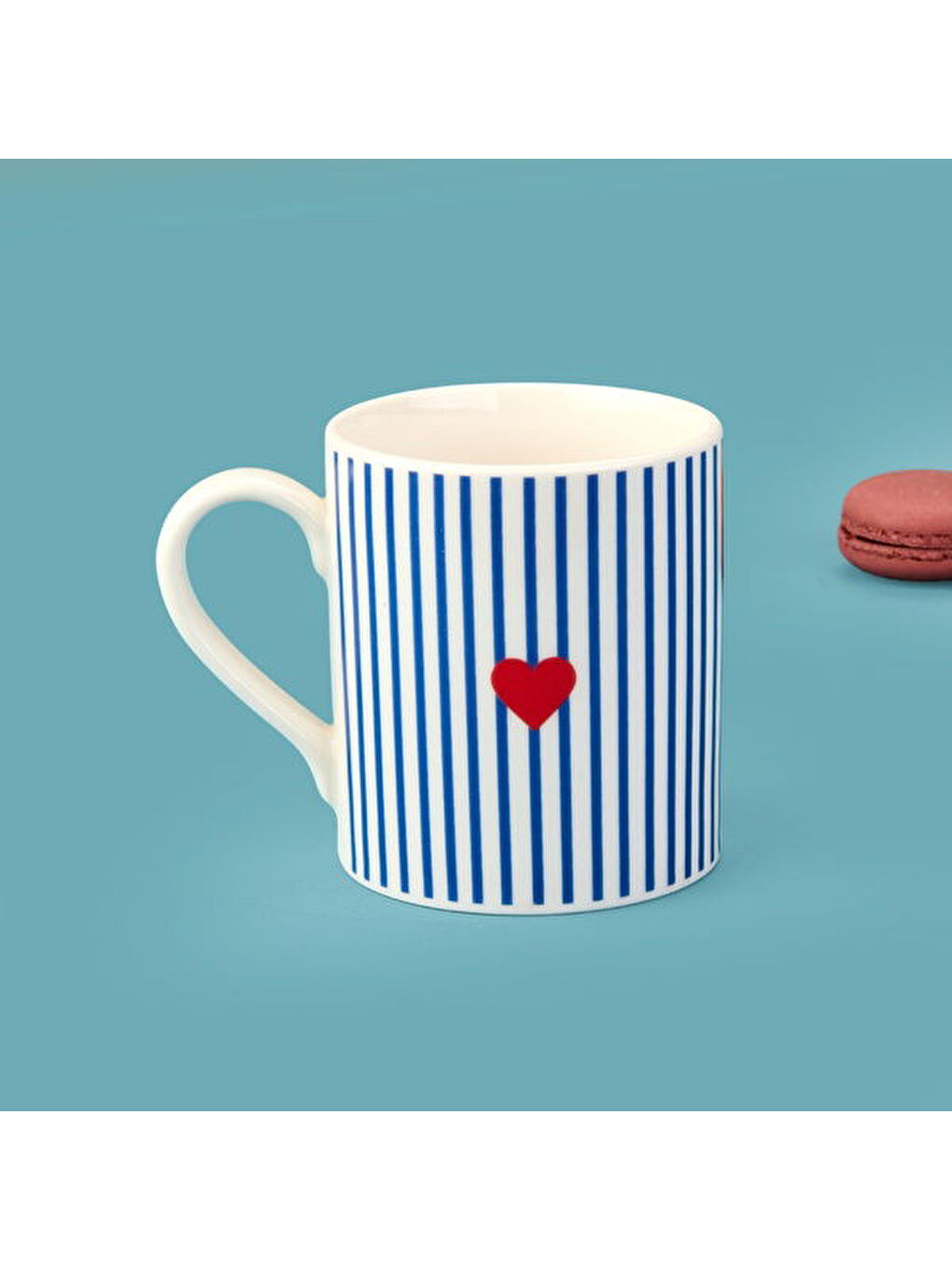 Renksiz Kitchen Bold Heart Porselen Kupa - Renkli - 290 ml-2