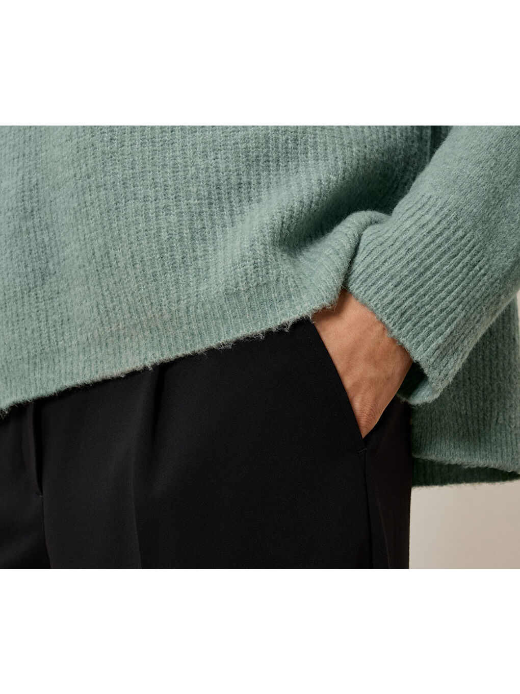 Yeşil Kadın Kazak, Dik Yaka, Adaçayı-3