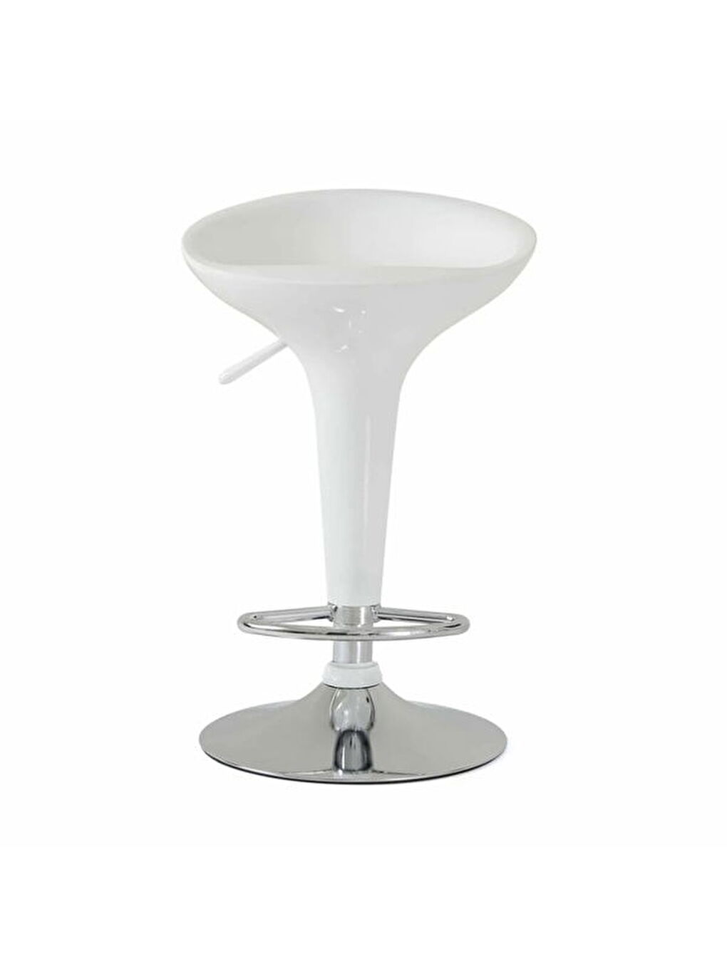 Lara 2'li Bar Sandalyesi - Beyaz - 88x40x43 cm-3