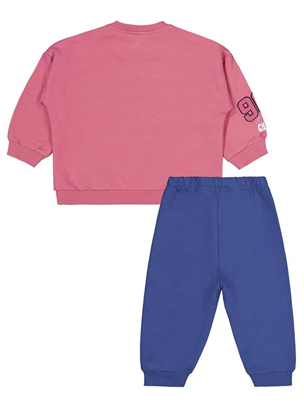 Pembe Baby Harf Ve Yazı Baskılar 6-18 Ay Takım-2