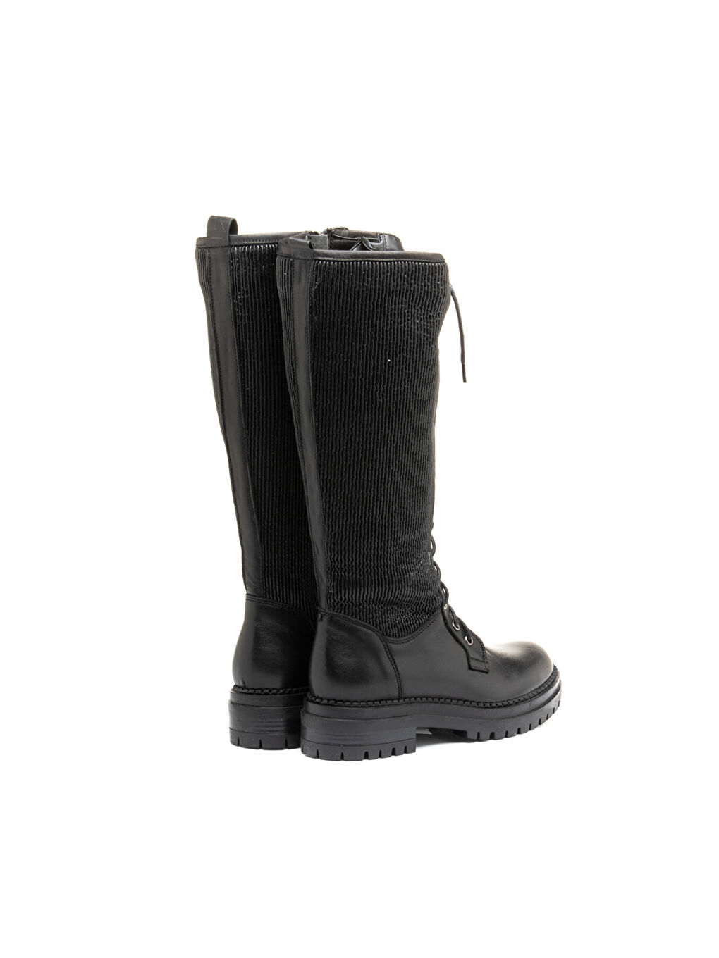 Siyah Kadın Çizme IK-3337 SİYAH DERİ-2