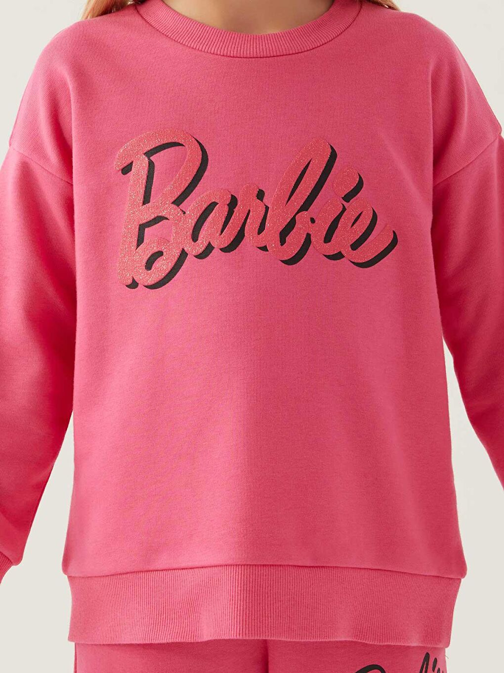 Civil Açık Fuşya Barbie Kız Çocuk Sweatshirt 3-7 Yaş Açık Fuşya - 3