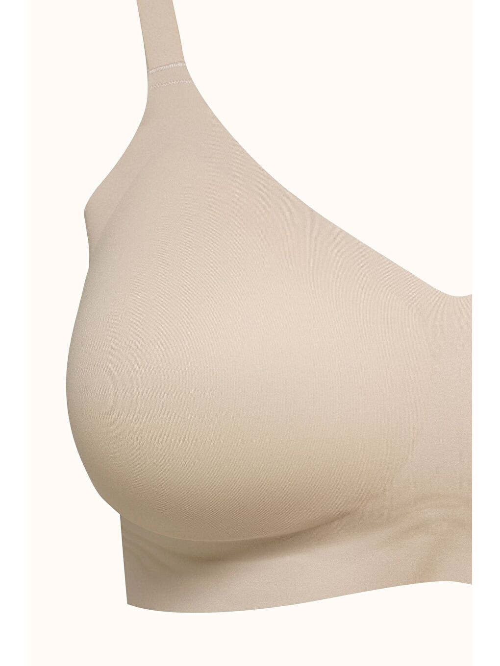 Bej Balensiz Dikişsiz Lazer Kesim Pedli Sütyen Cc415 Ten-1