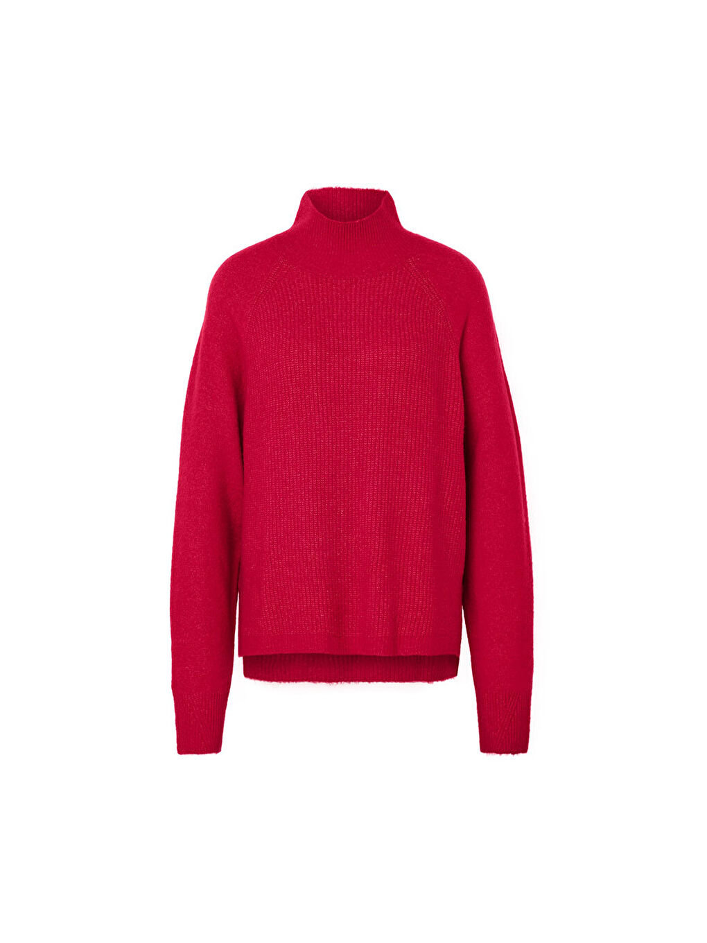 Kadın Kazak, Dik Yaka, Kırmızı-6