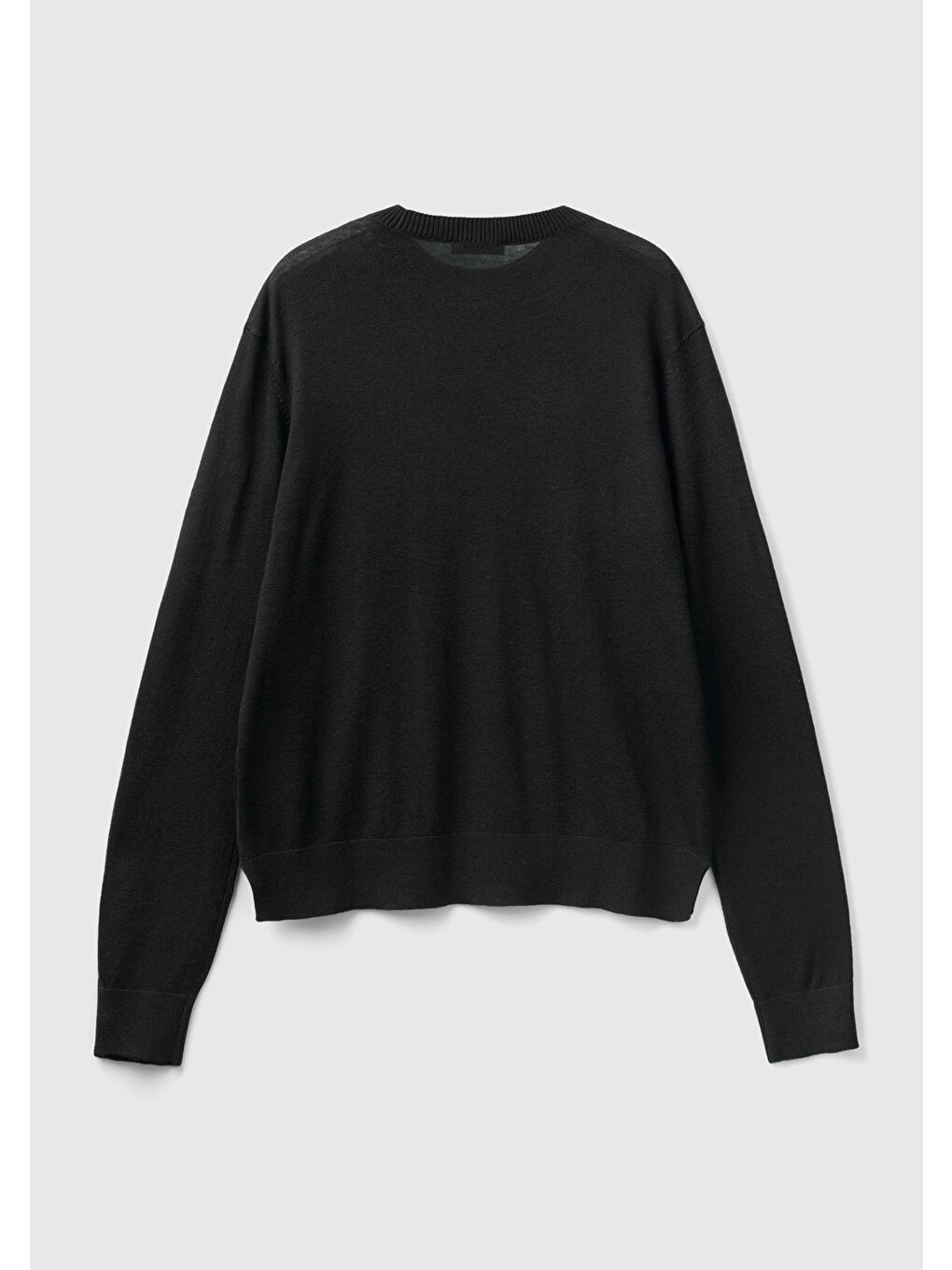 Kadın Siyah Kaşmir Karışımlı İnce Kazak-3