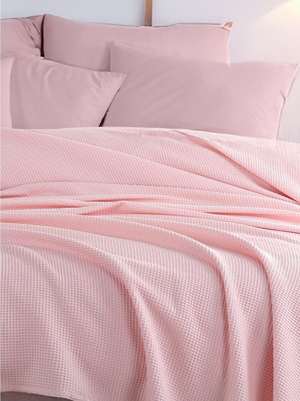 Ecocel Pike Örtü Battal 220x230cm Karde PudraPembe-2