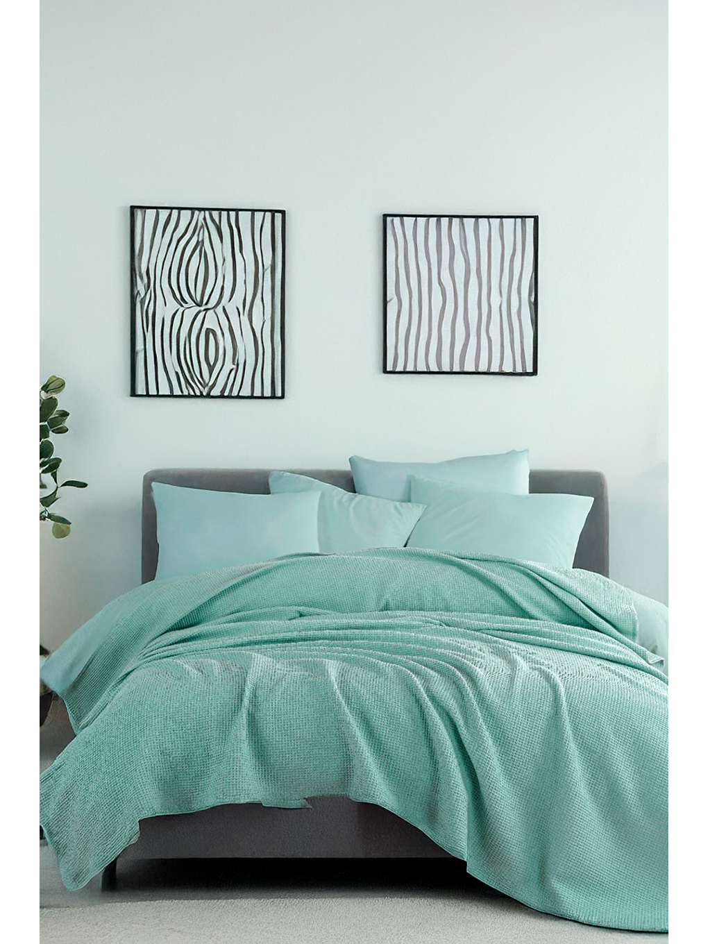 Ecocel Pike Örtü Battal 220x230cm Karde Mint Yeşili