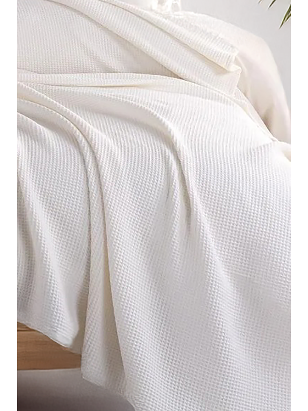 Ekru Ecocel Pike Örtü Battal 220x230cm Karde Krem-1