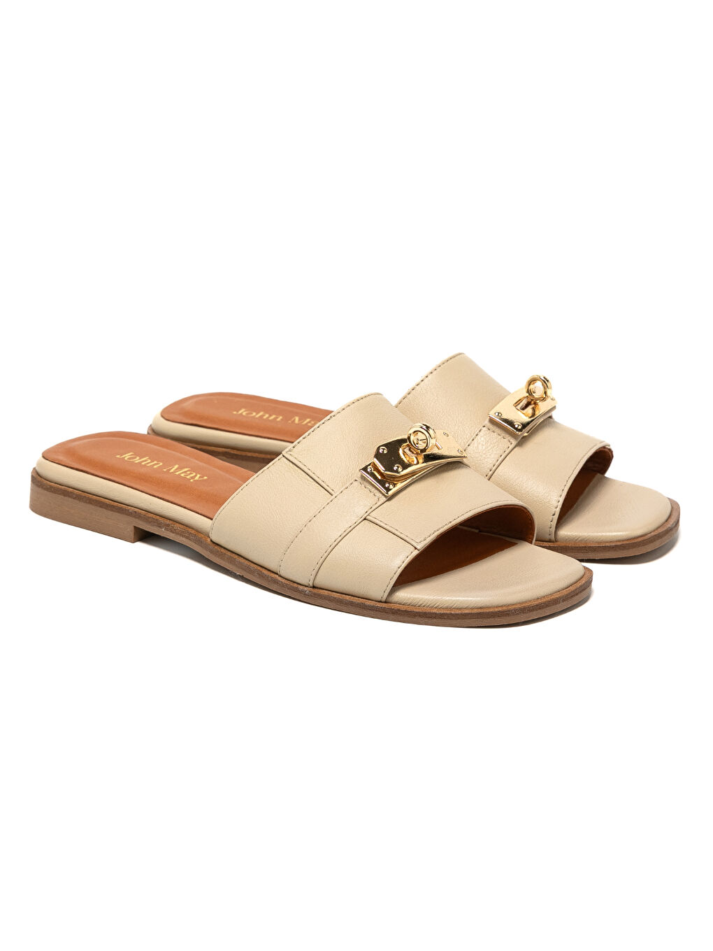 Bej Kadın Terlik MAR-25Y-166-2027 Krem-2