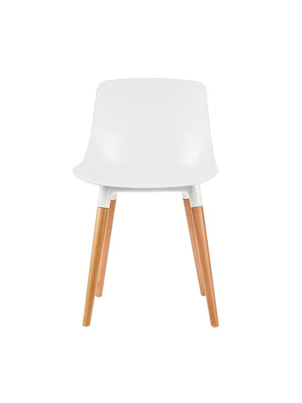 Shell Eames Düz Sandalye - Beyaz-1