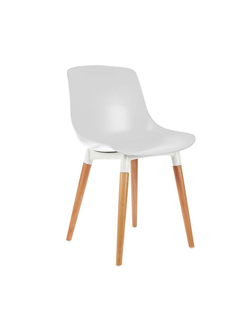 Shell Eames Düz Sandalye - Beyaz-2