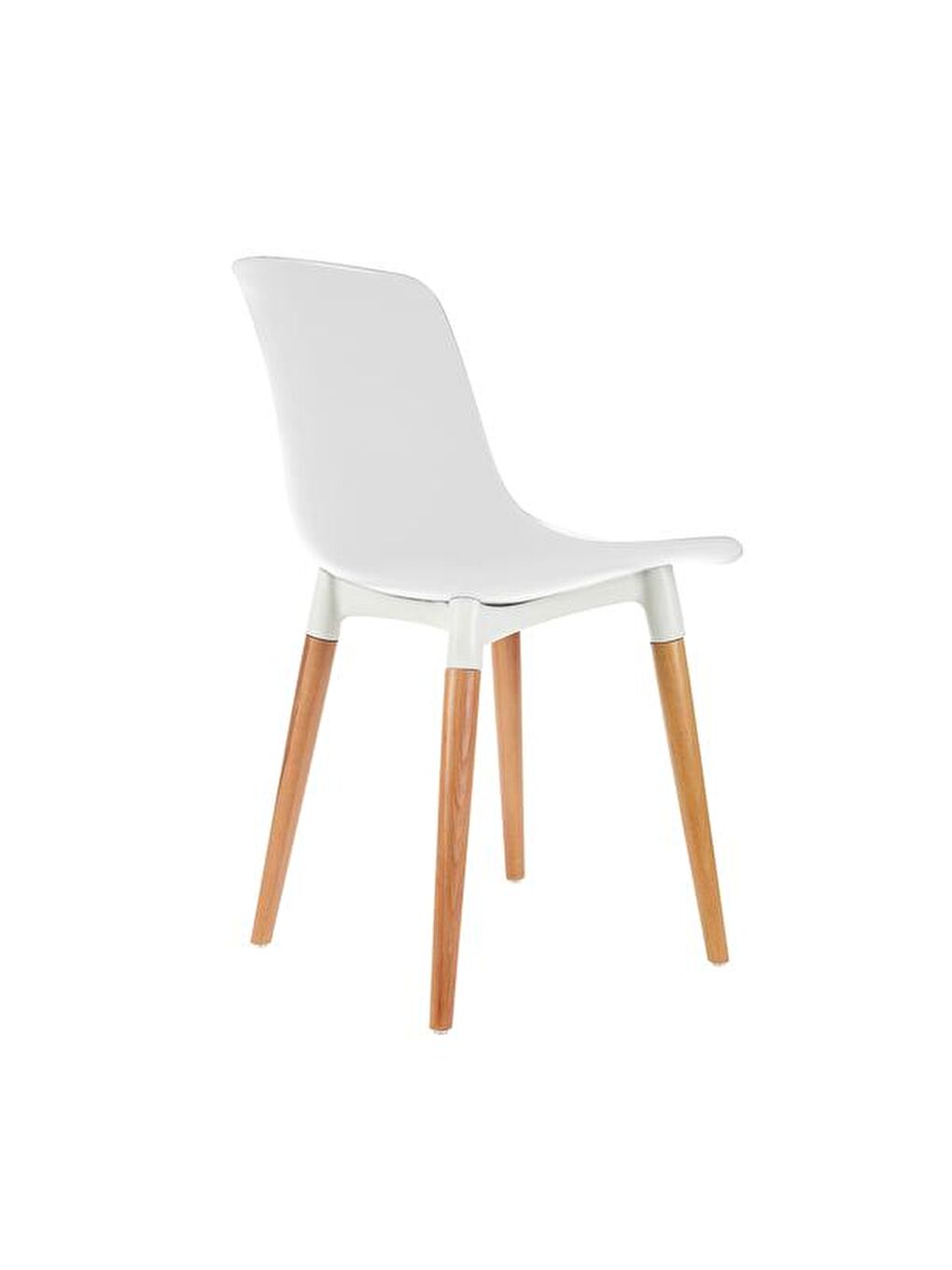 Shell Eames Düz Sandalye - Beyaz-3