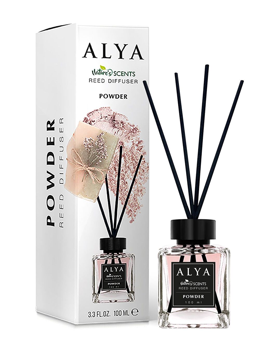 Alya Karışık Nature's Scents Powder Bambu Çubuklu Oda Kokusu- Pudra Kokusu - 1