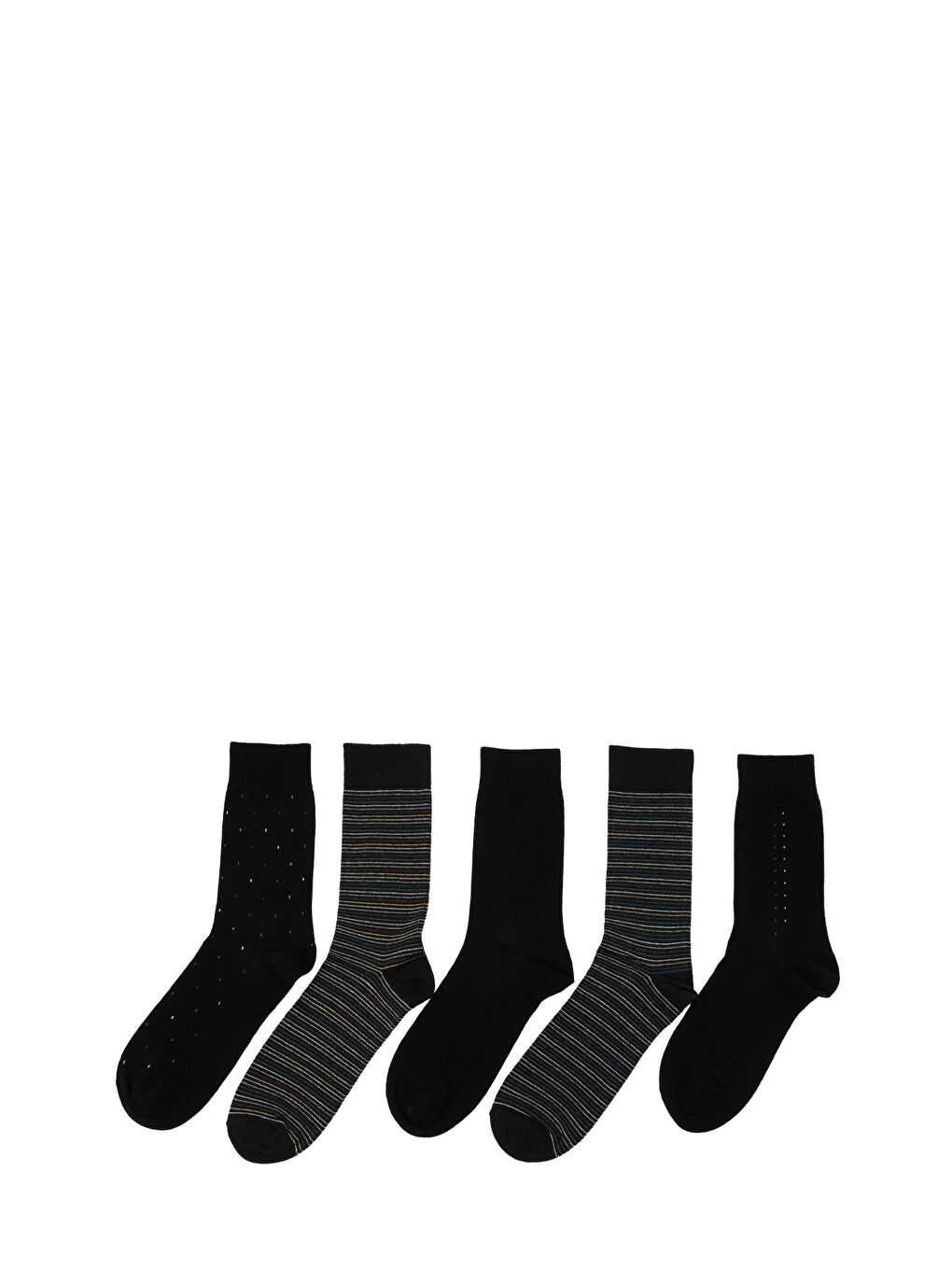 Karışık COMPLEX 5LI SKT-M 5PR Çok Renkli Erkek Soket Çorap