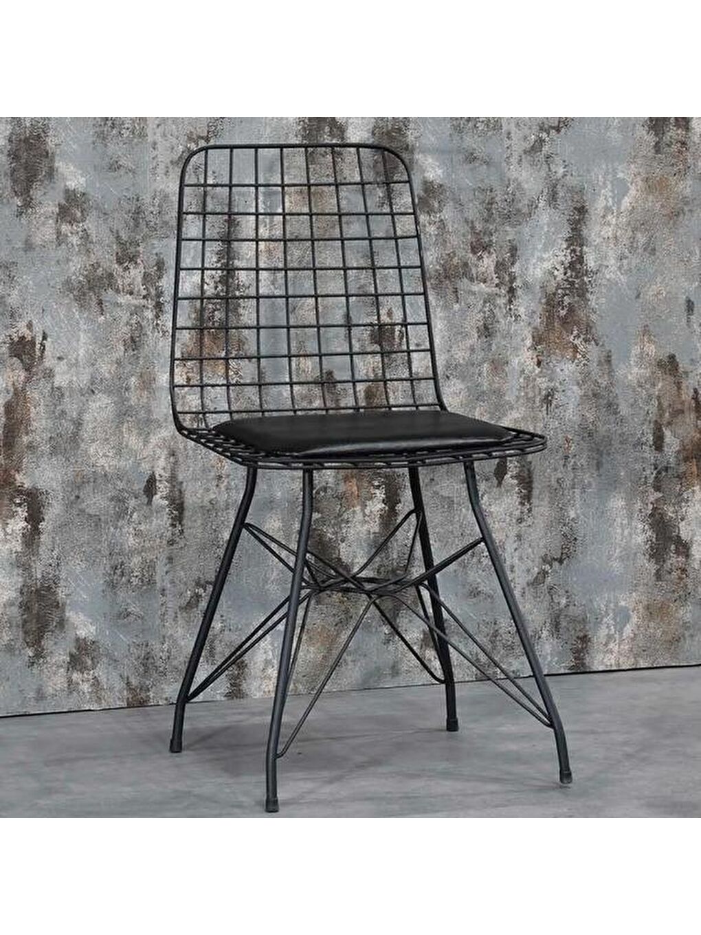 Tel Sandalye - Siyah-6