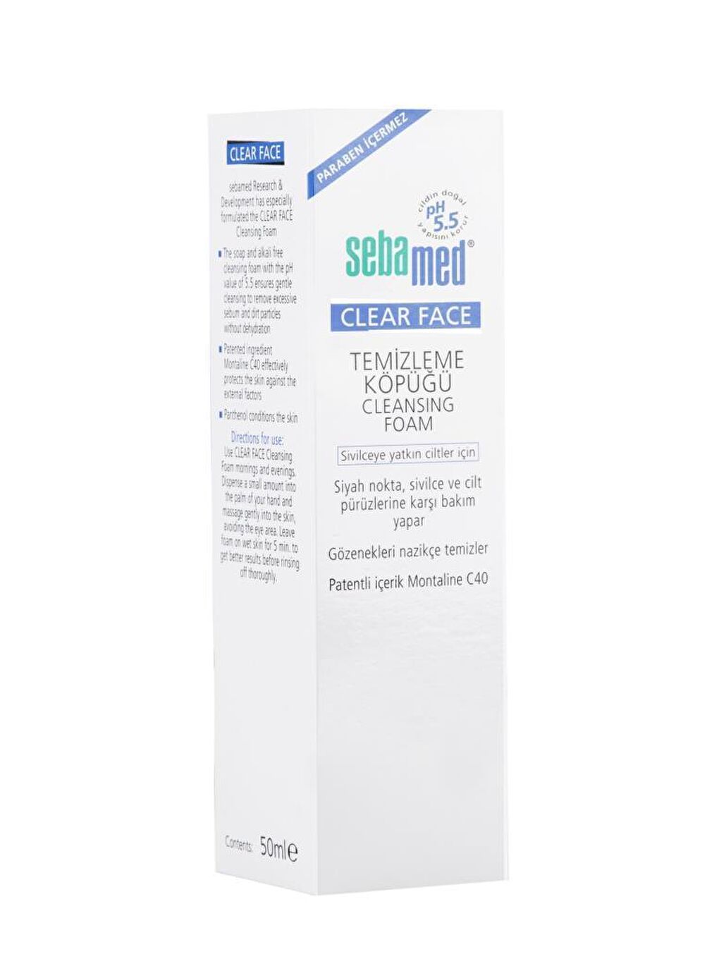 SEBAMED Renksiz Clear Face Temizleme Köpüğü 50 Ml - 3