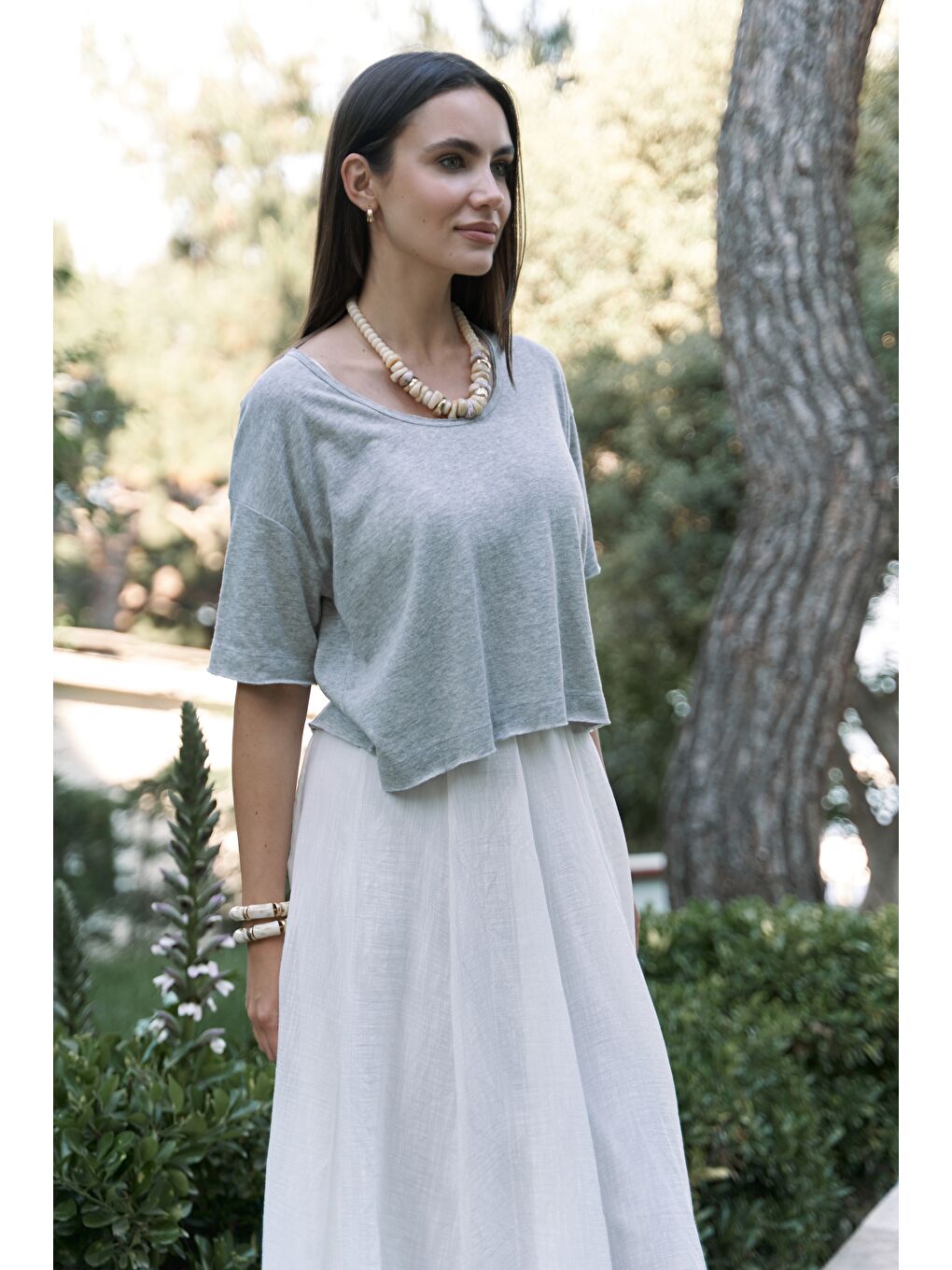 Ripley Yarım Kol Gri T-Shirt-5