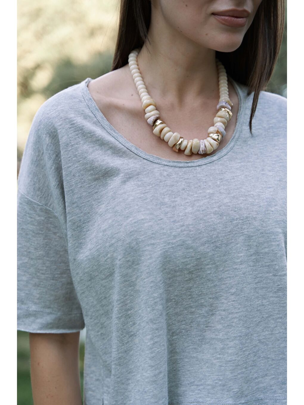 Ripley Yarım Kol Gri T-Shirt-6