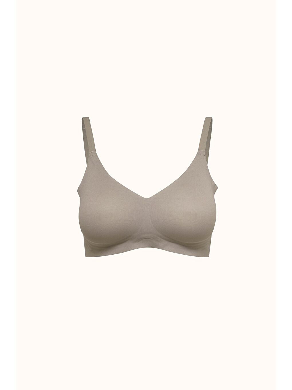 Bej Balensiz Dikişsiz Lazer Kesim Pedli Sütyen Cc415 Taş