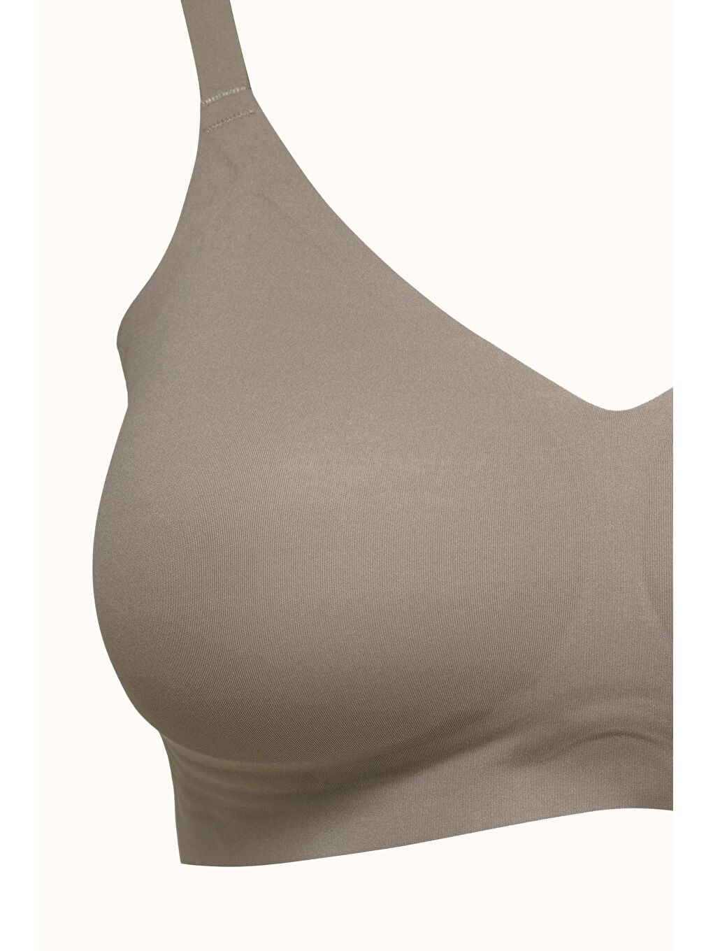 Bej Balensiz Dikişsiz Lazer Kesim Pedli Sütyen Cc415 Taş-1