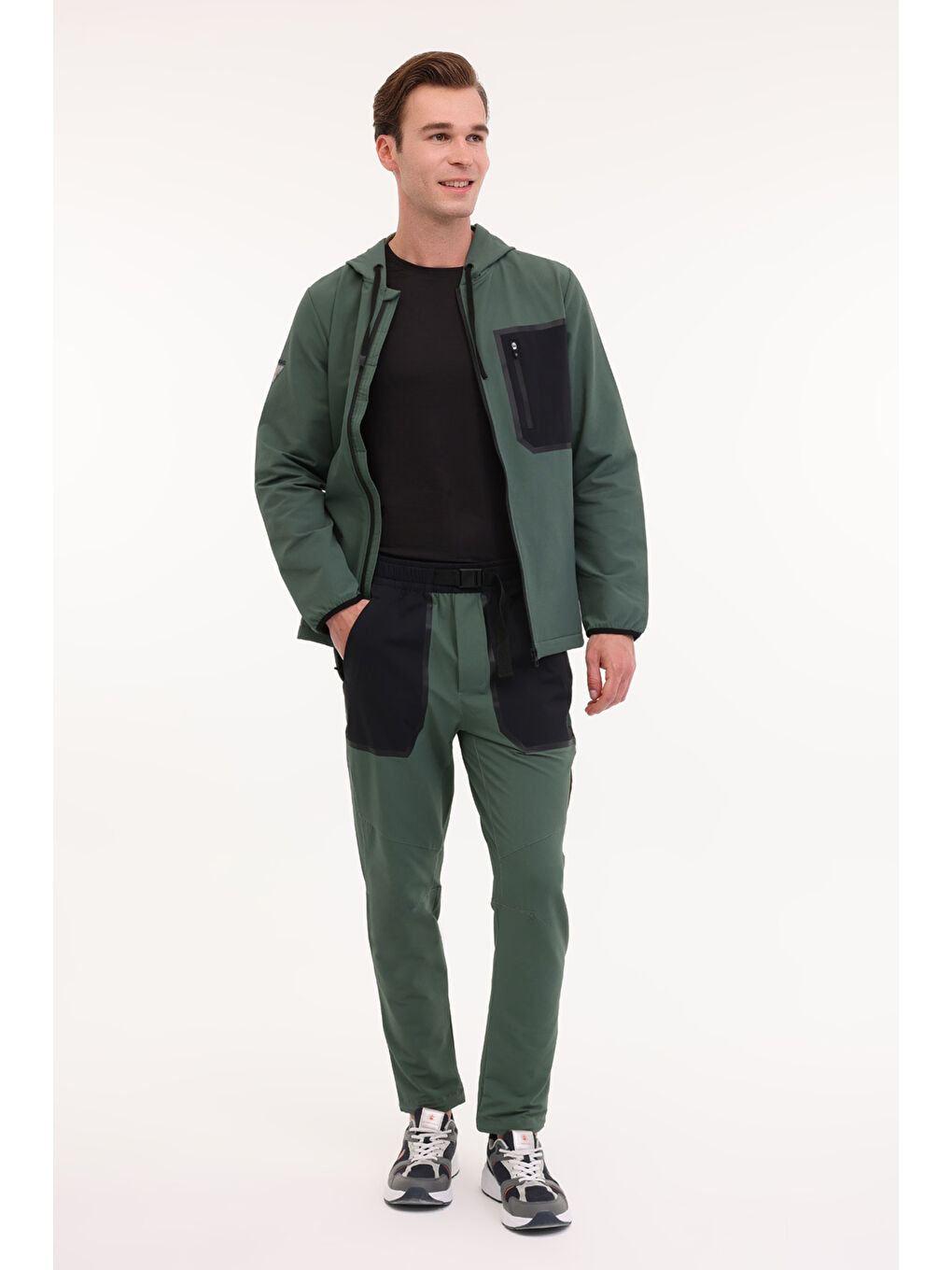 ML KEYS 22NS17 5FX Yeşil Erkek Eşofman Altı-2