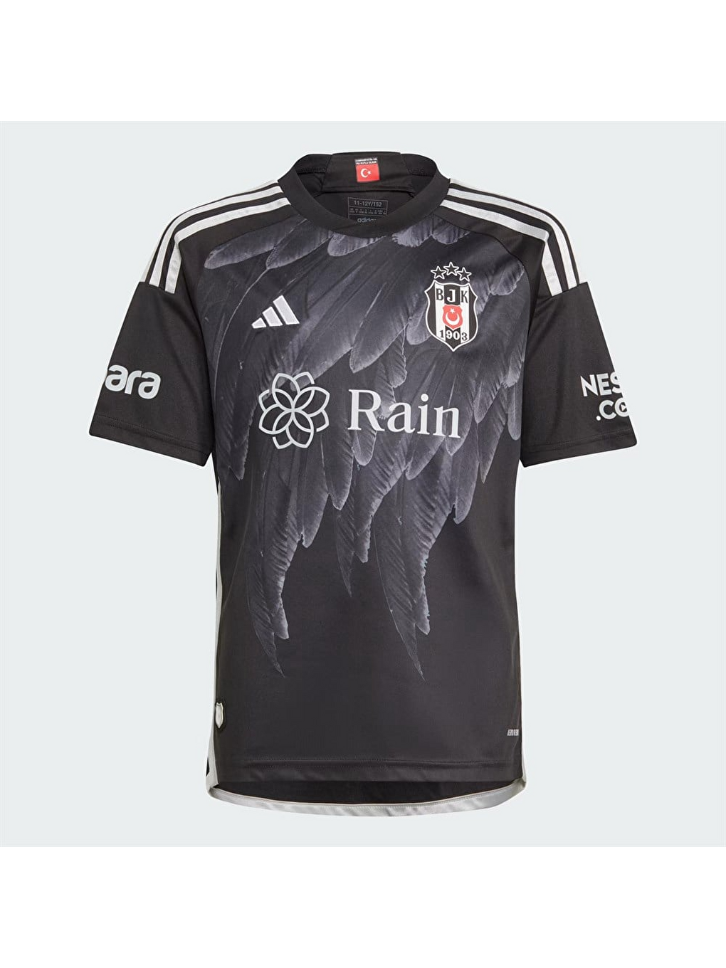 Siyah Bjk A Jsy Y Çocuk Bisiklet Yaka Forma